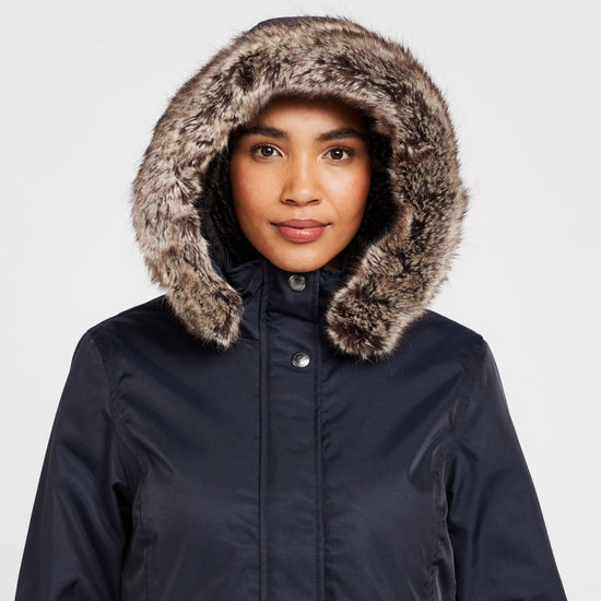 Womens Waterproof Short Riding Coat Navy