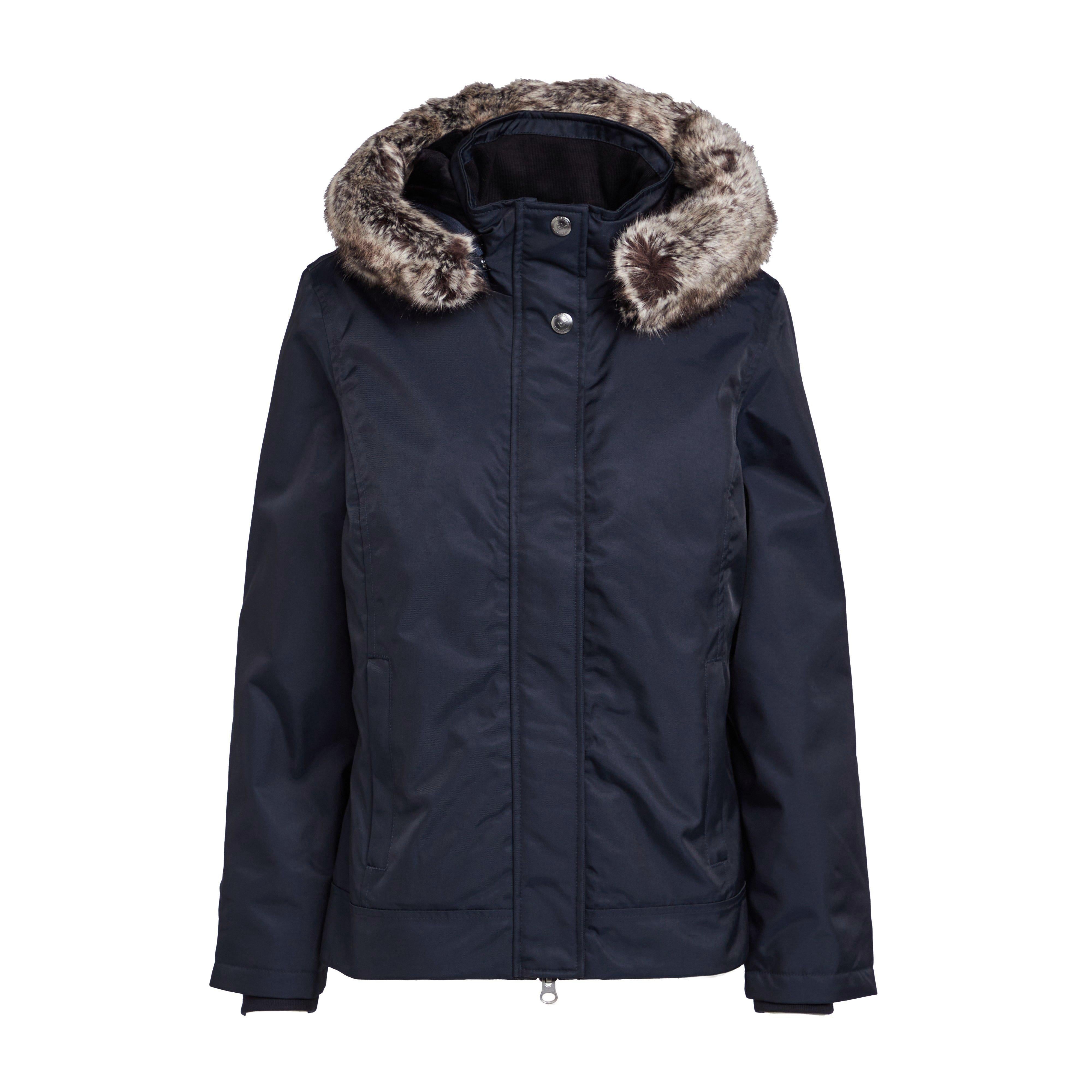 Womens Waterproof Short Riding Coat Navy