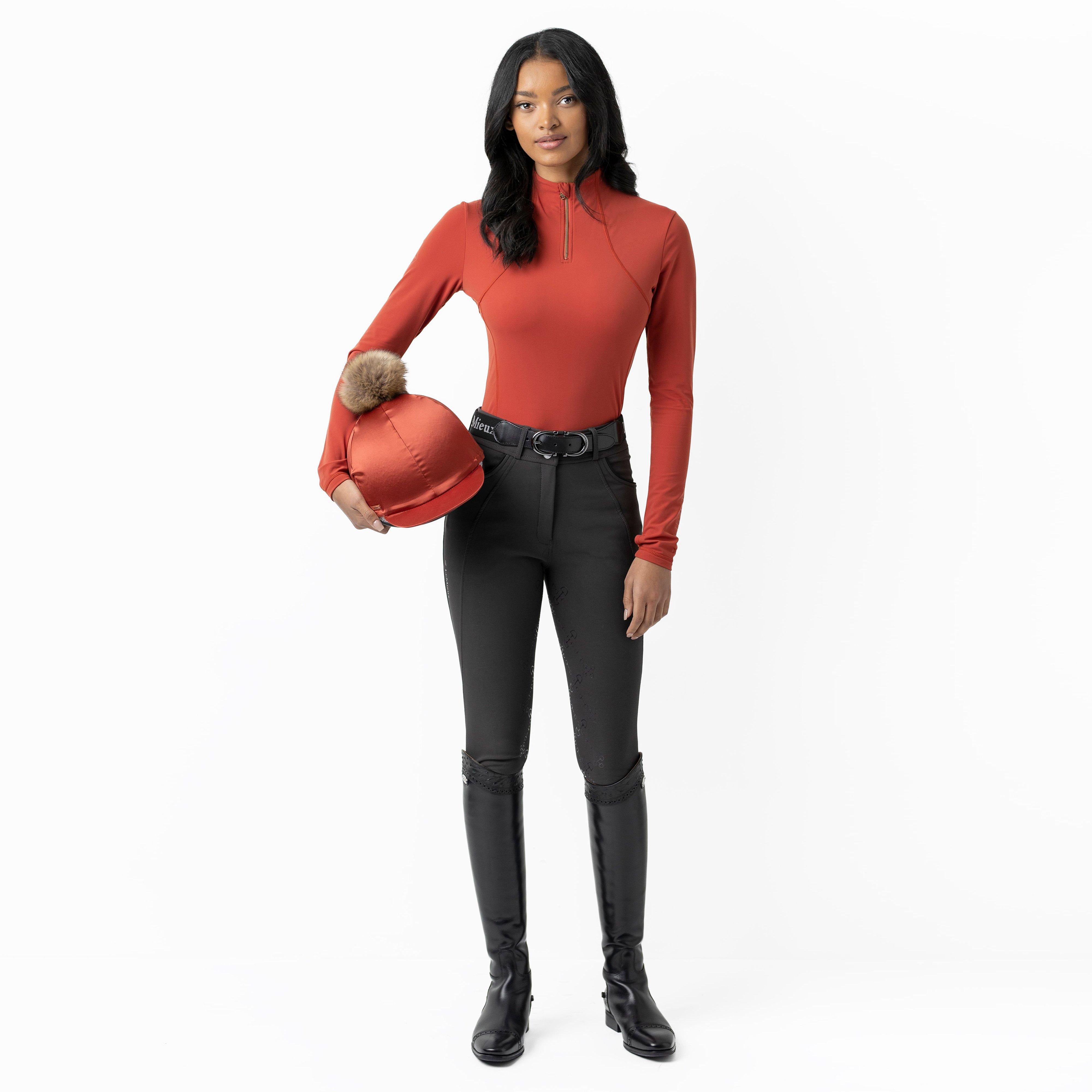 Womens Liberte 1/4 Zip Base Layer Sienna