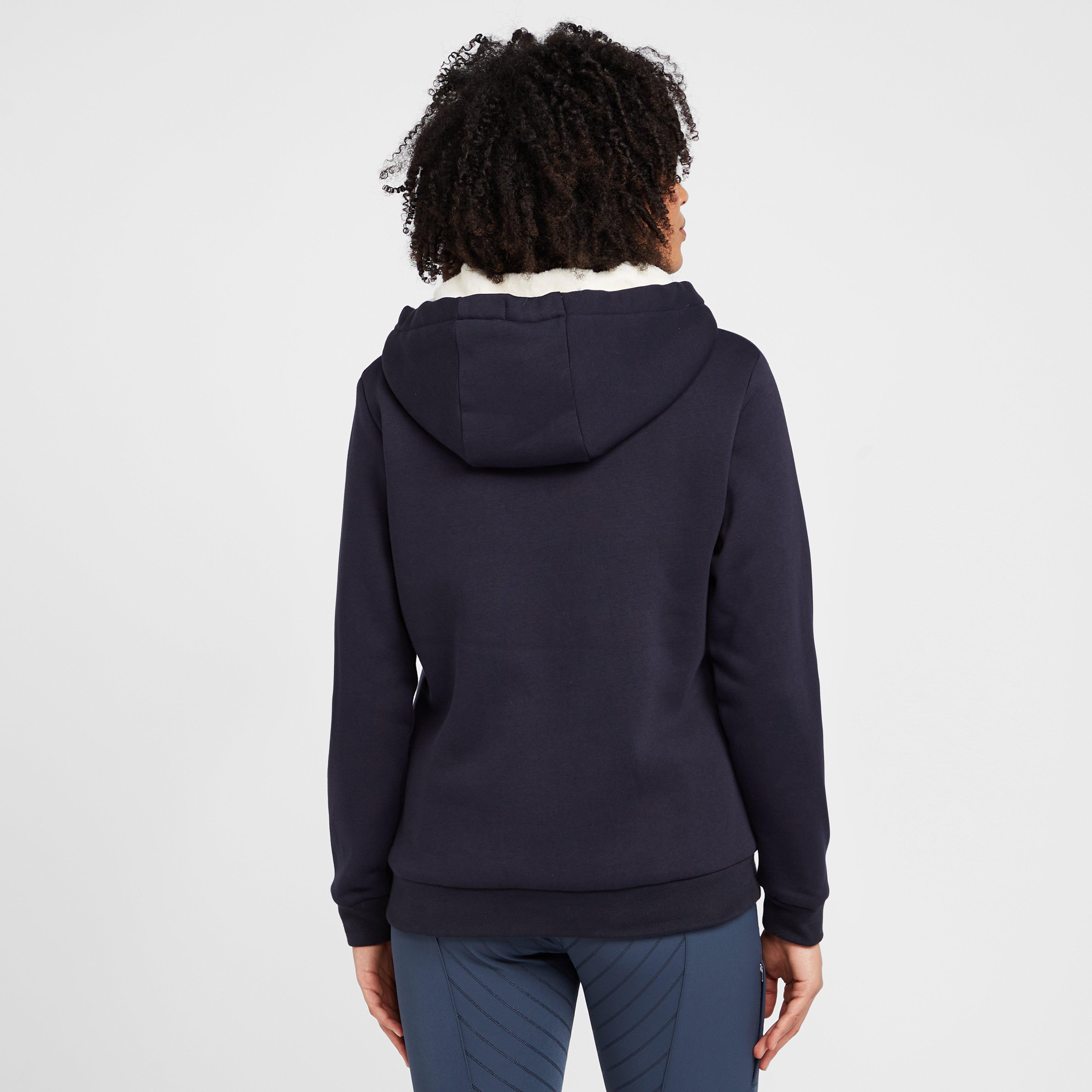 Womens Sherpa Fleece Lined Full Zip Hoody Navy