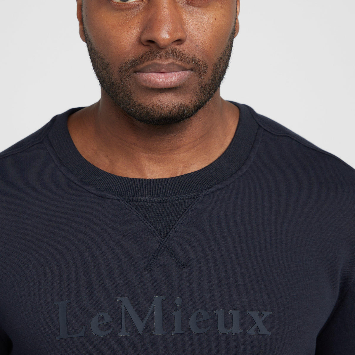 Mens Elite Round Neck Sweater Navy