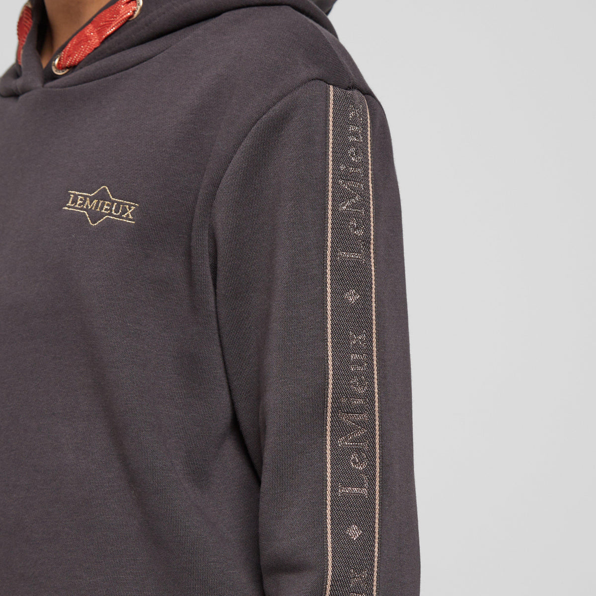 Kids Young Rider Cropped Hoodie Liquorice