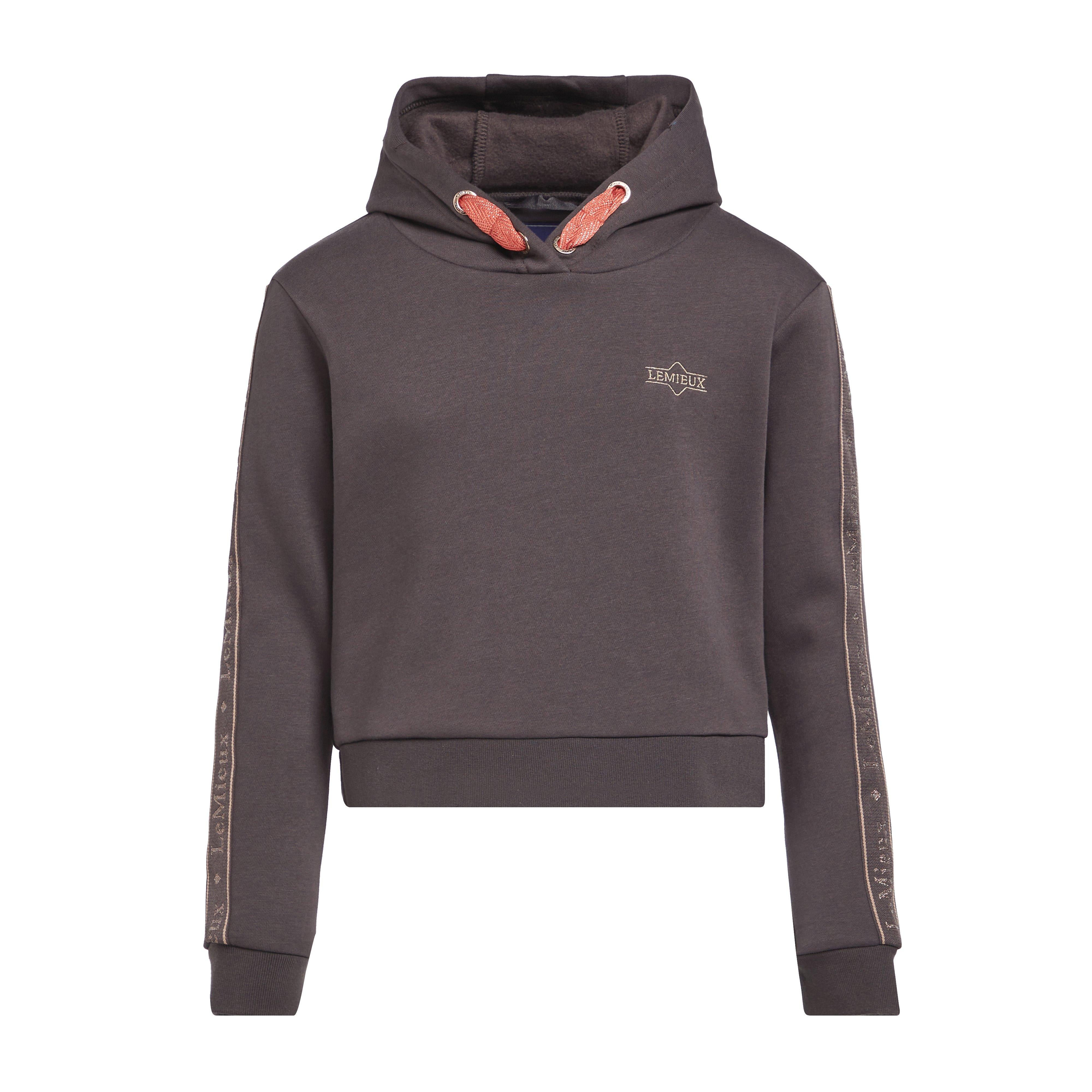 Kids Young Rider Cropped Hoodie Liquorice