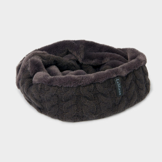 Cable Knit Snood Liquorice