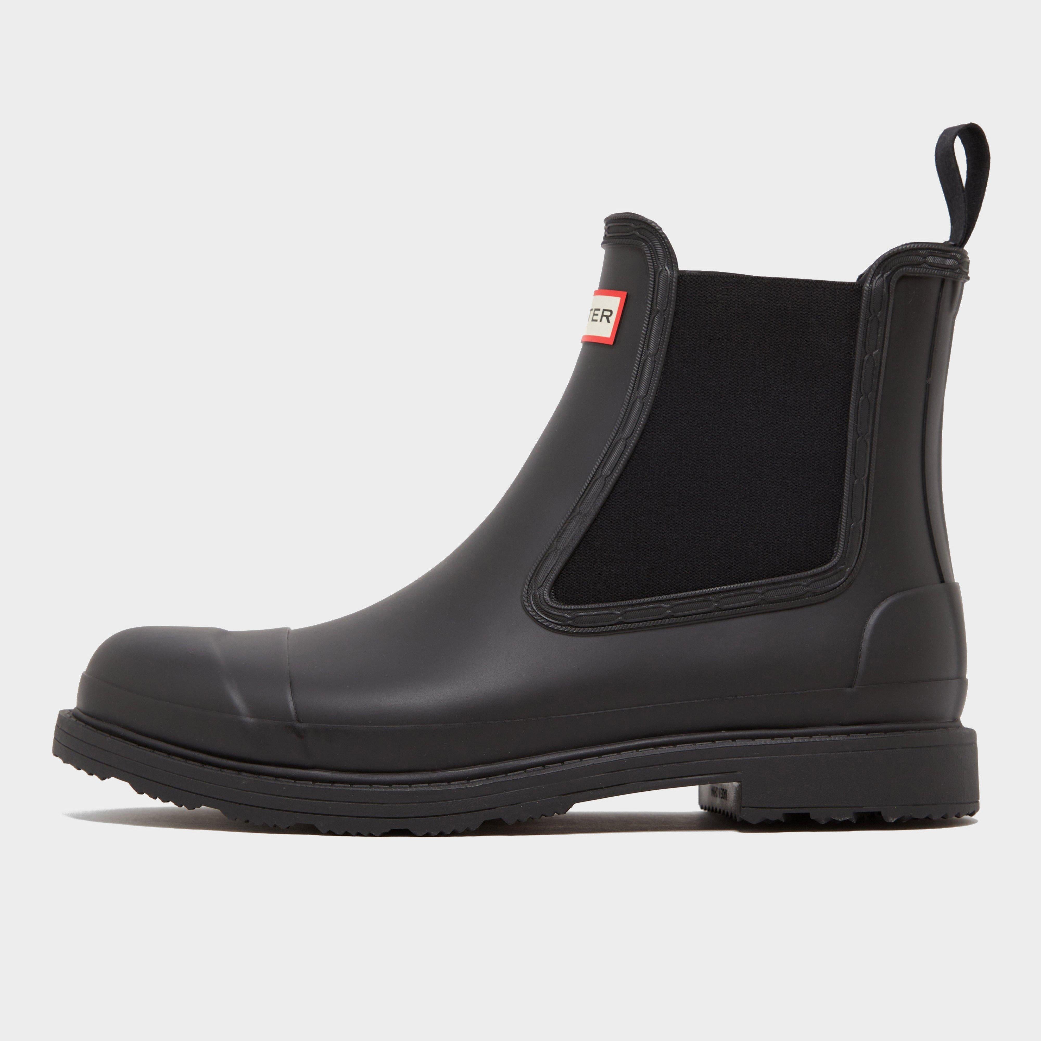 Mens Commando Chelsea Boots Black