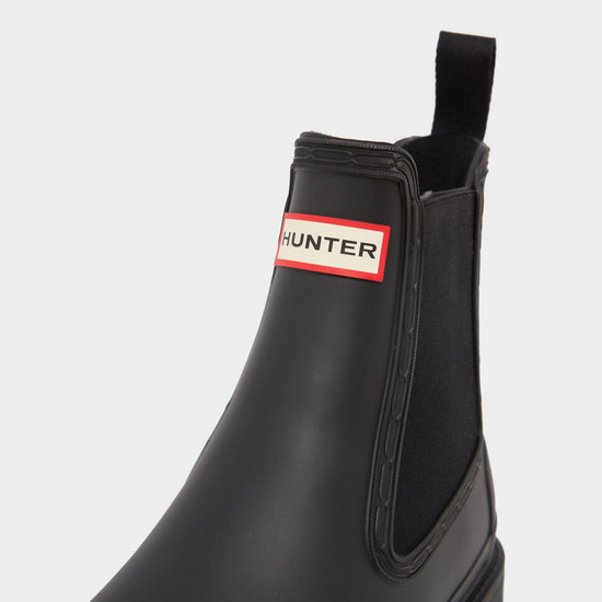 Mens Commando Chelsea Boots Black