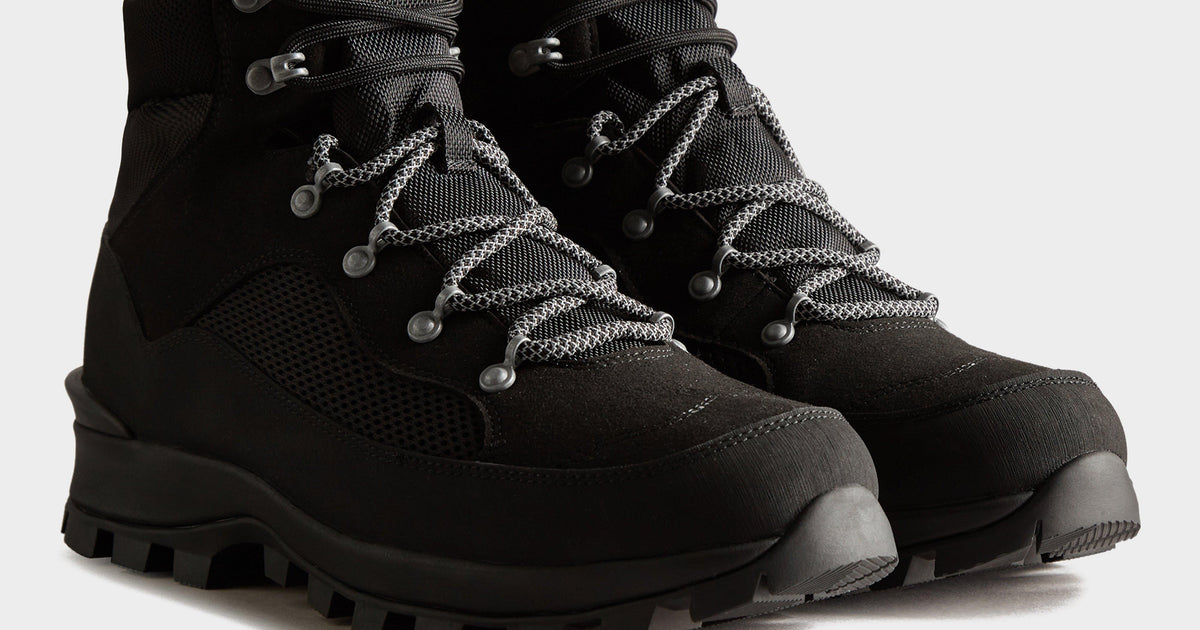 Hunter Mens Explorer Insulated Commando Boots Black – Naylors