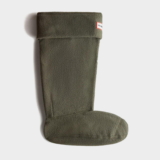 Recycled Fleece Tall Boot Socks Green