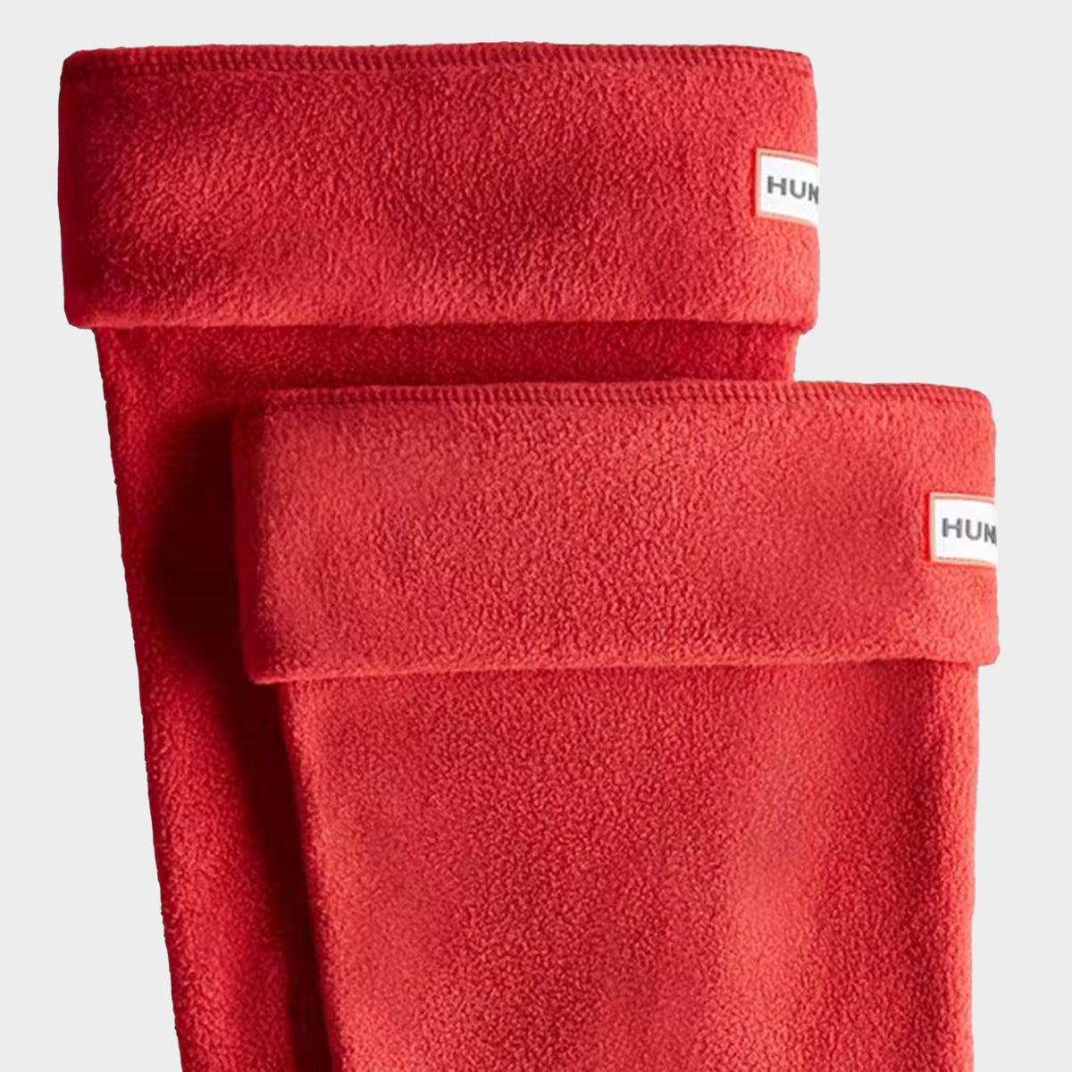 Recycled Fleece Tall Boot Socks Red