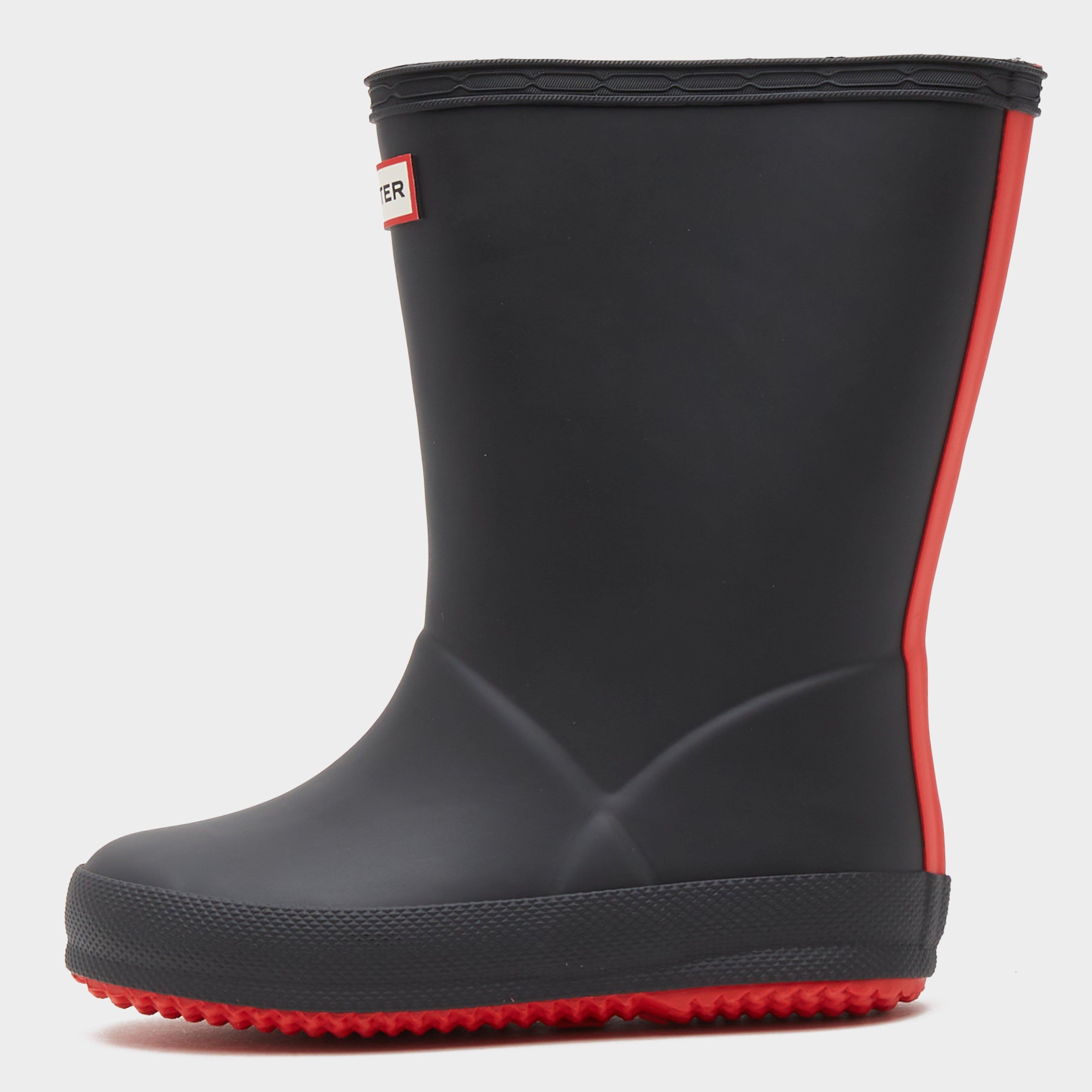 Kids Original First Wellington Boots Black/Red