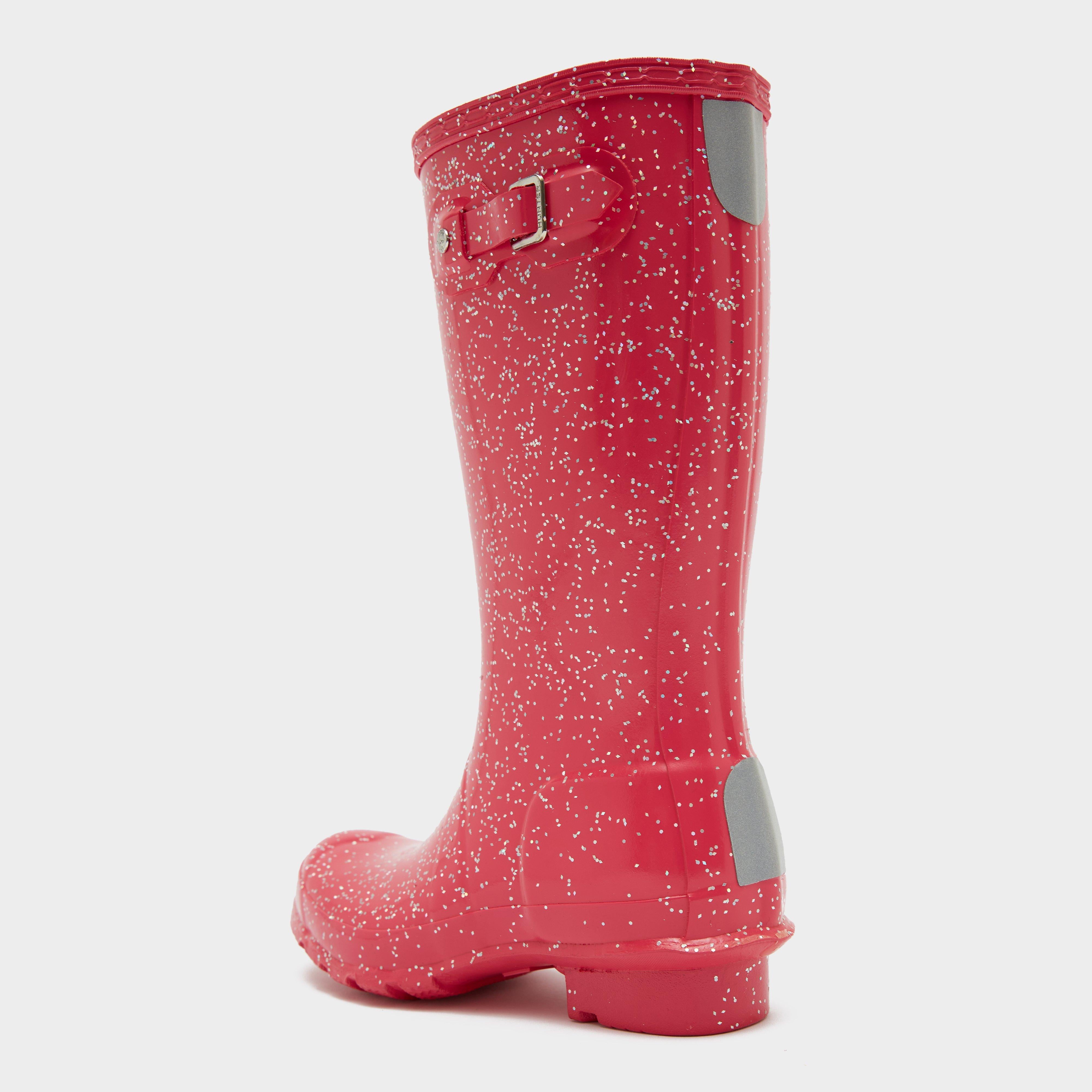 Kids Giant Glitter Wellington Boots Pink
