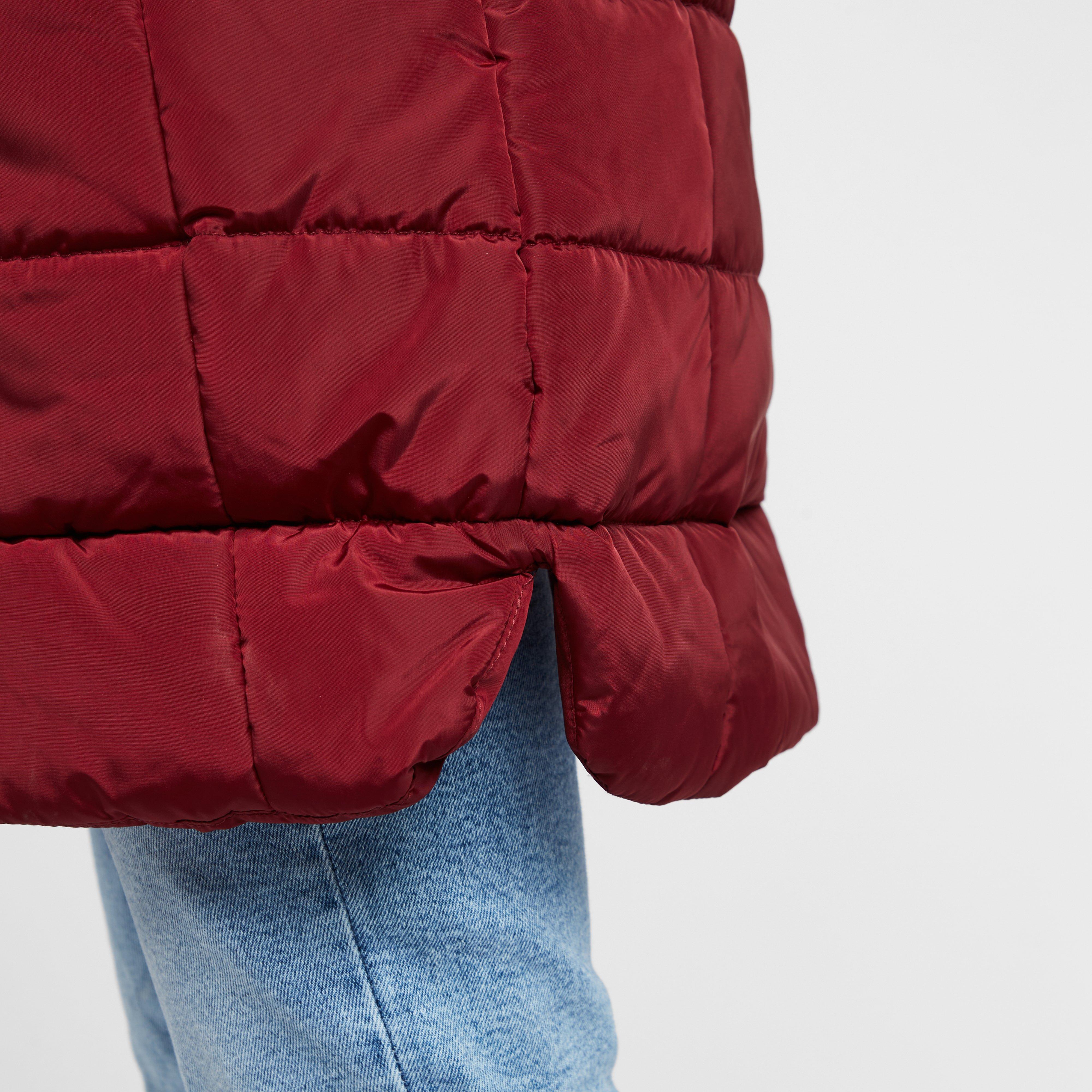 Womens Pamelina Hooded Parka Jacket Red