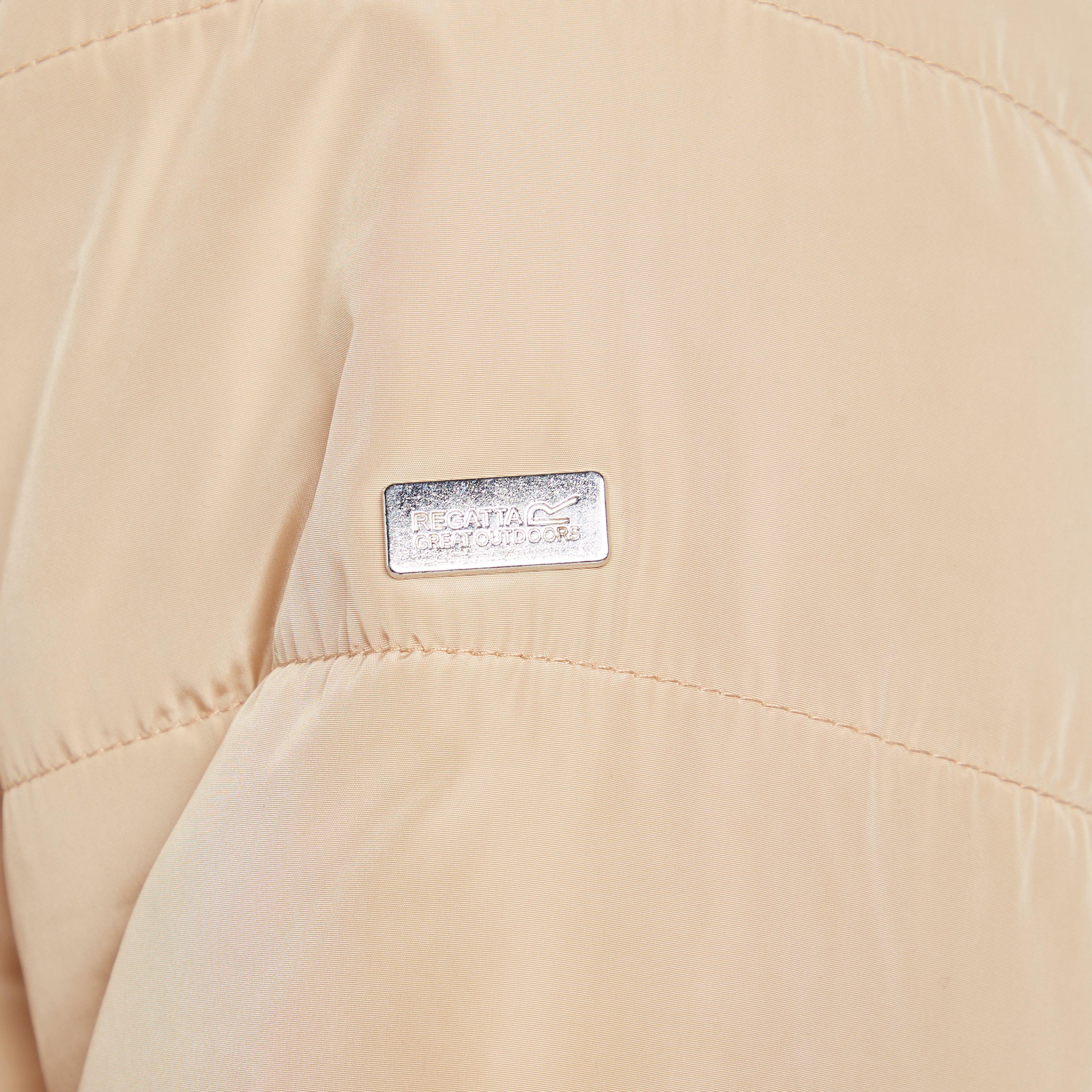 Womens Pamelina Hooded Parka Jacket Cream