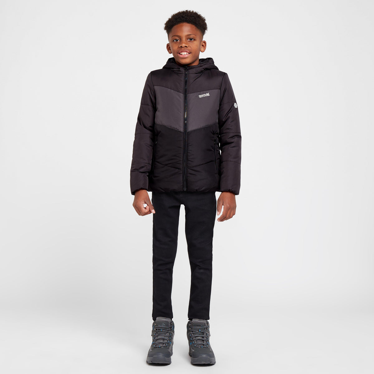 Kids Lofthouse VI Insulated Jacket Ash Dark Grey Black