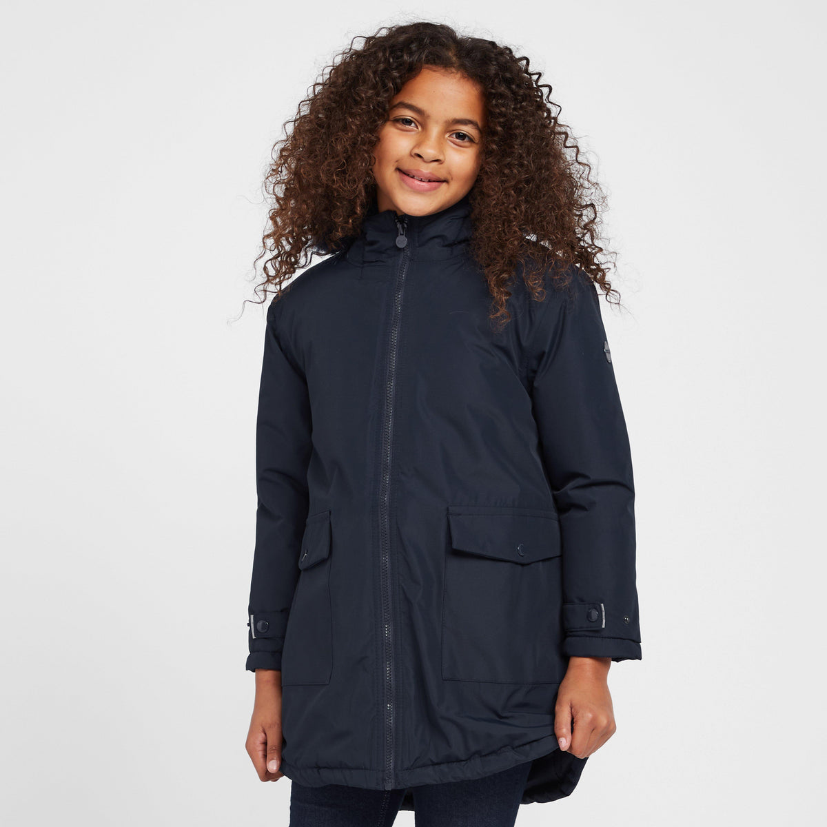 Kids Adelyn Waterproof Parka Jacket Navy