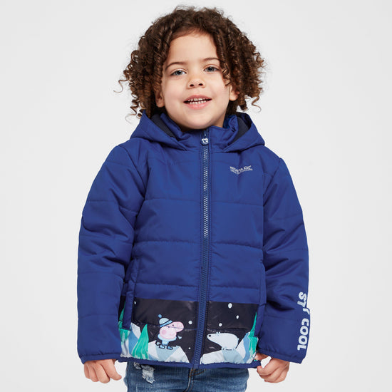 Kids Peppa Padded Jacket Space Blue