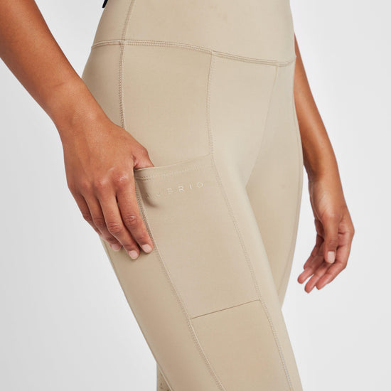 Womens Hudson Riding Tights Beige