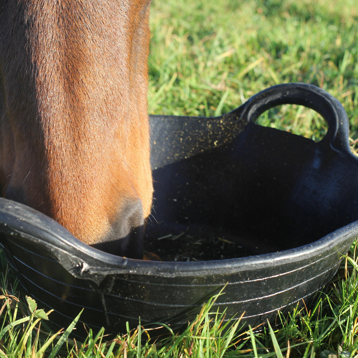 Tyre Rubber Feed Skip Black