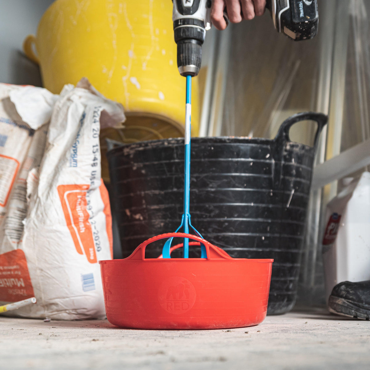 Flexible Shallow Bucket Red