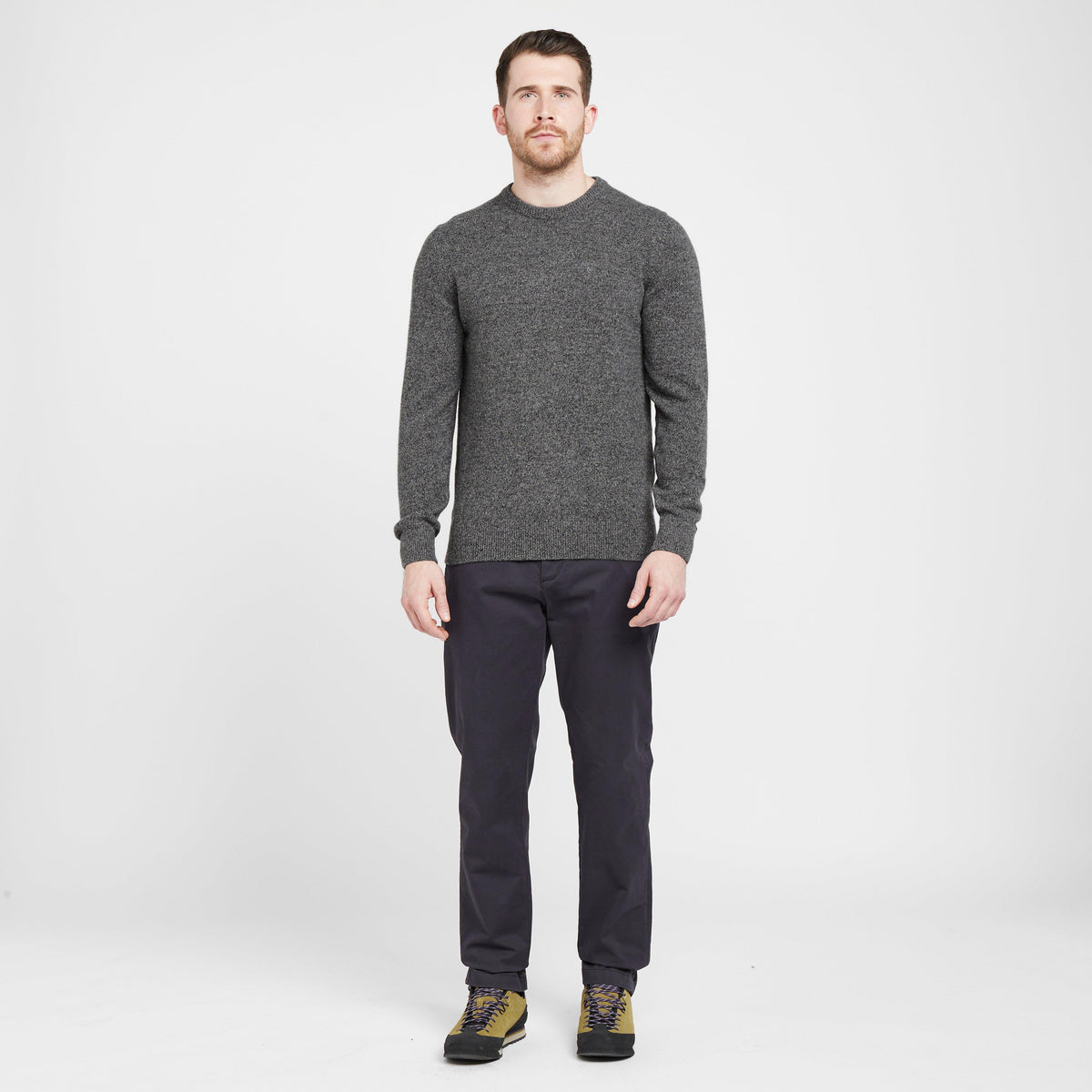 Mens Essential Tisbury Crew Sweatshirt Grey