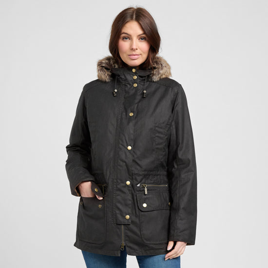 Womens Kelsall Wax Parka Rustic
