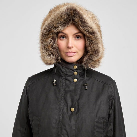 Womens Kelsall Wax Parka Rustic