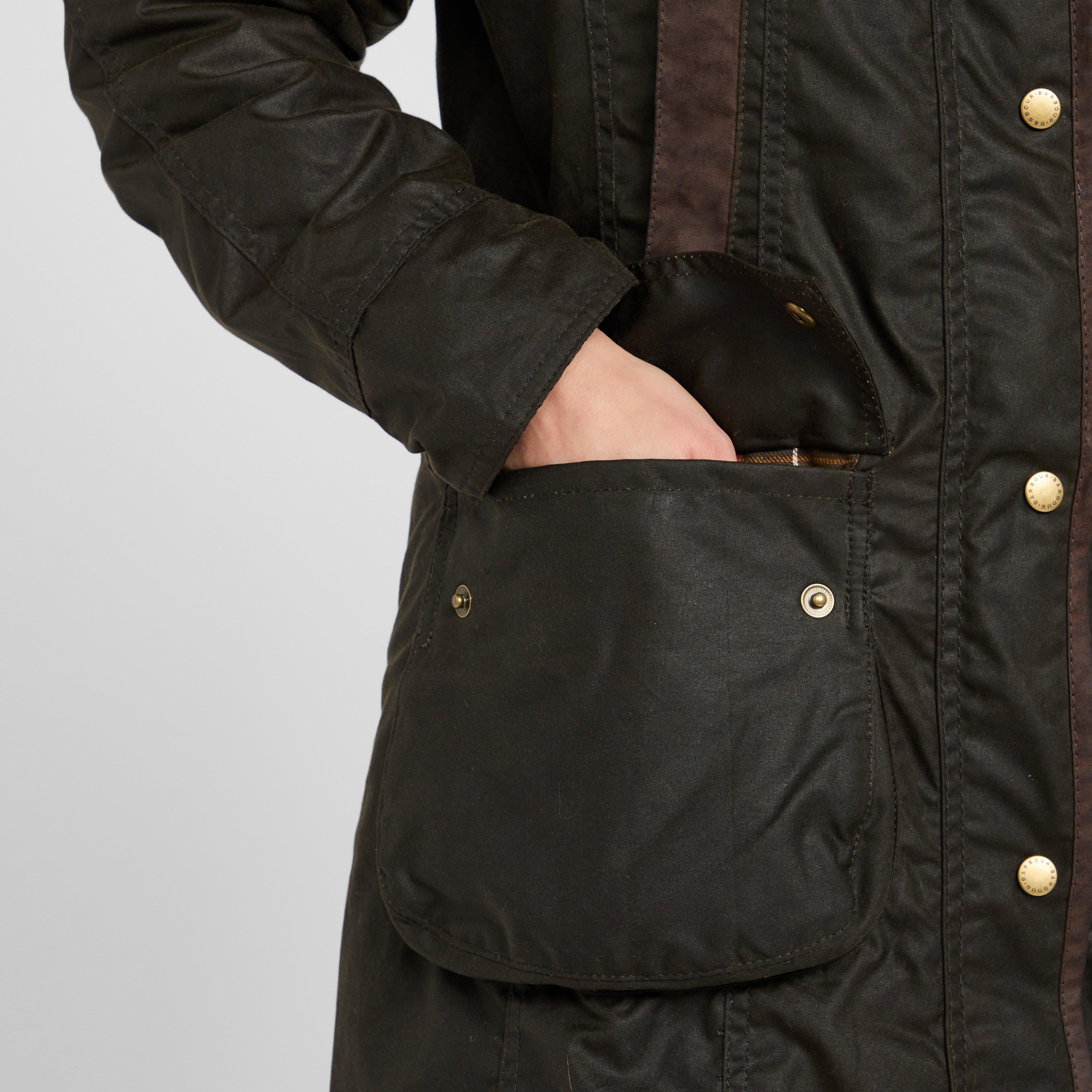 Womens Bower Wax Jacket Olive