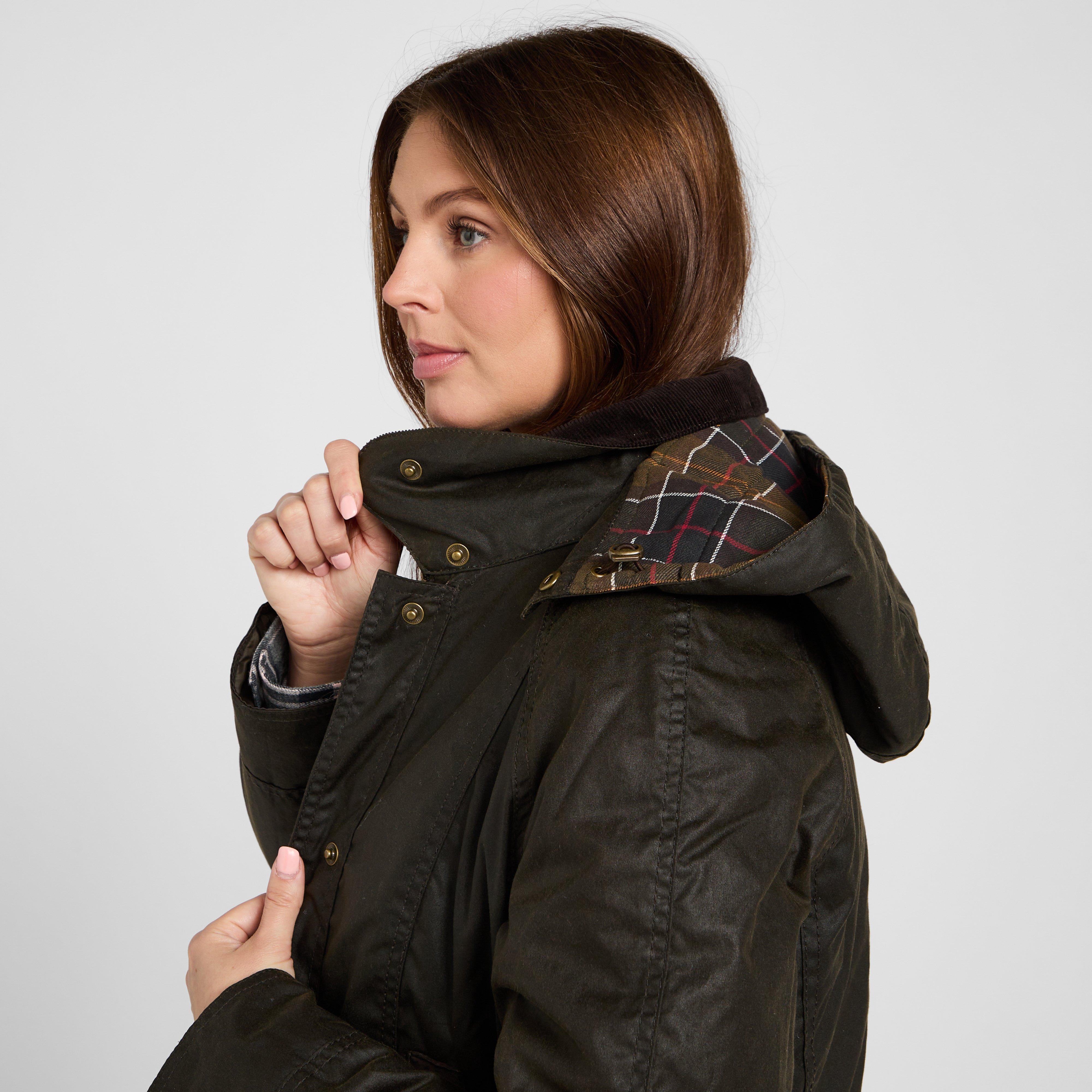 Womens Bower Wax Jacket Olive