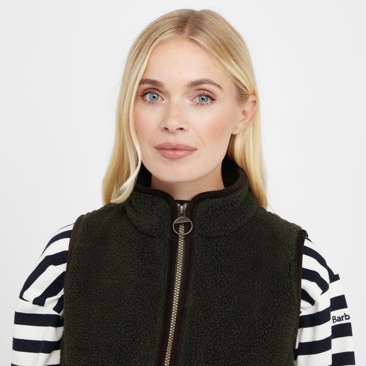 Womens Burford Fleece Gilet Olive