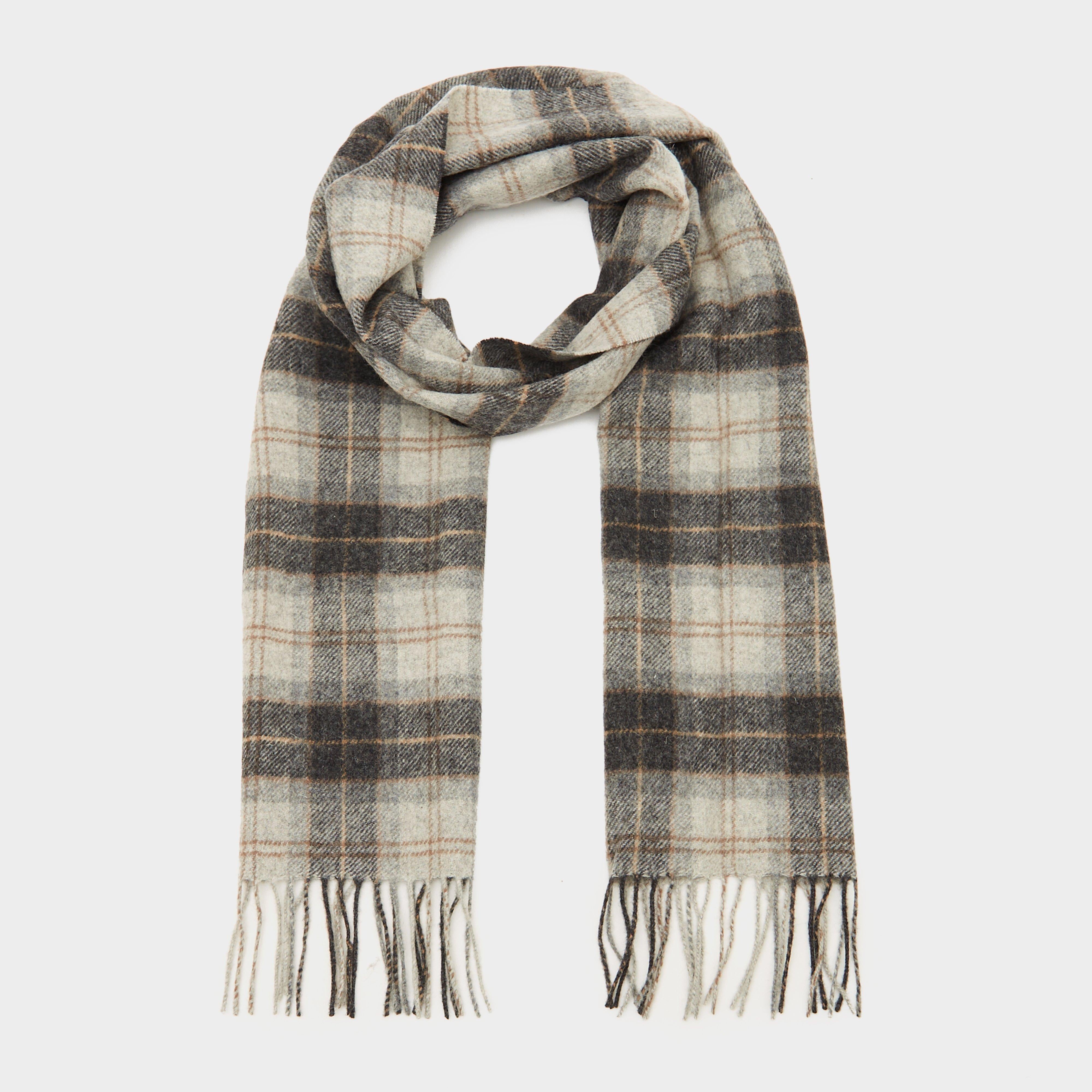 Adults Tartan Lambswool Scarf Greystone