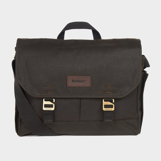 Essential Wax Messenger Bag Olive