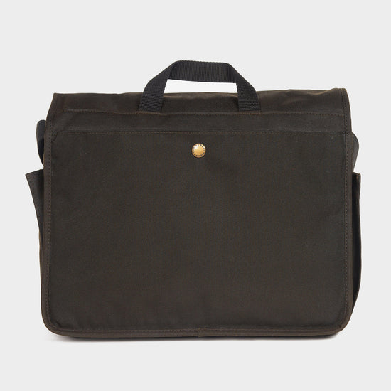 Essential Wax Messenger Bag Olive