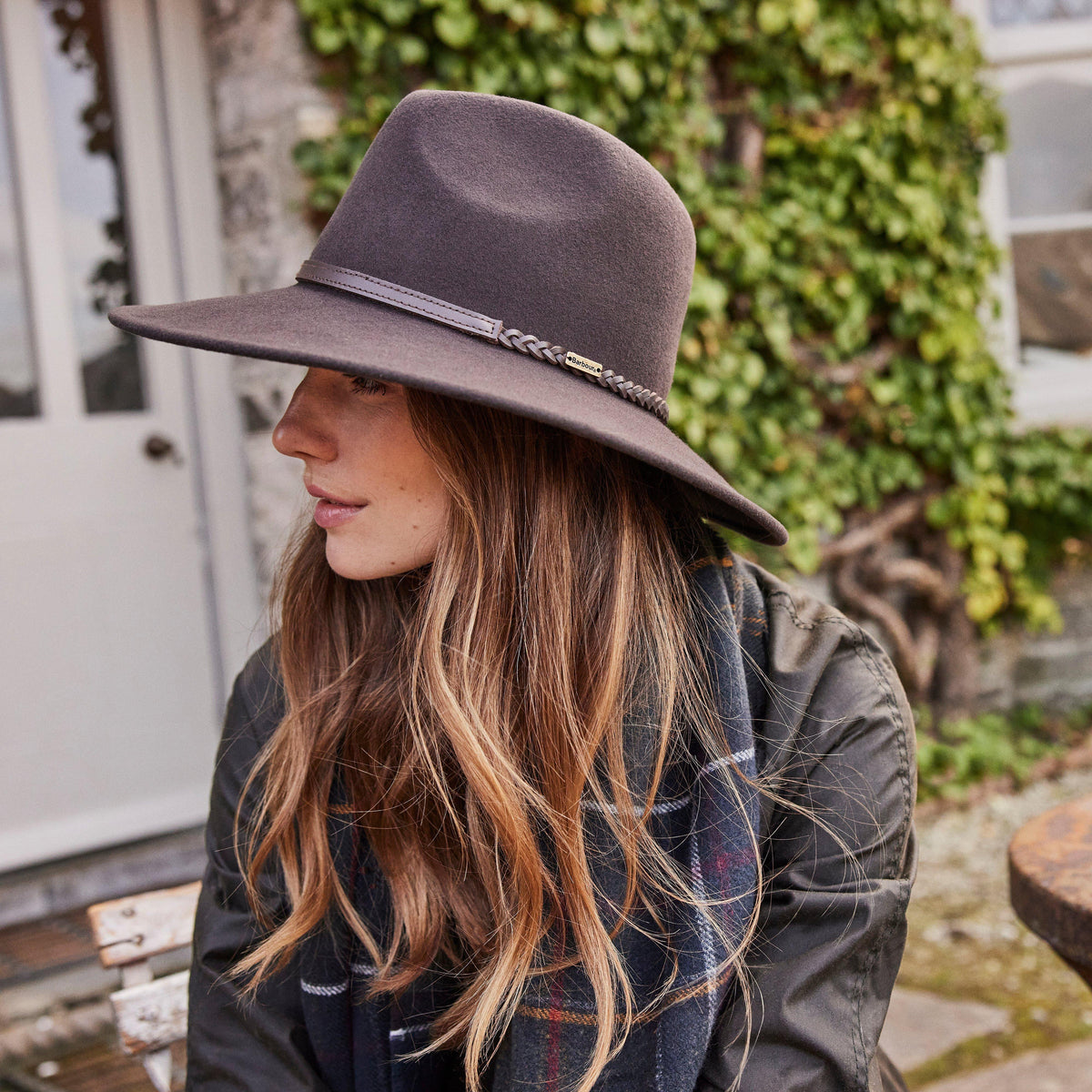 Womens Tack Fedora Chocolate/Praline