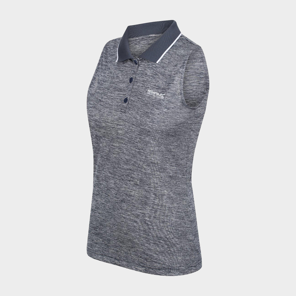 Womens Tima II Sleeveless Polo Shirt Navy