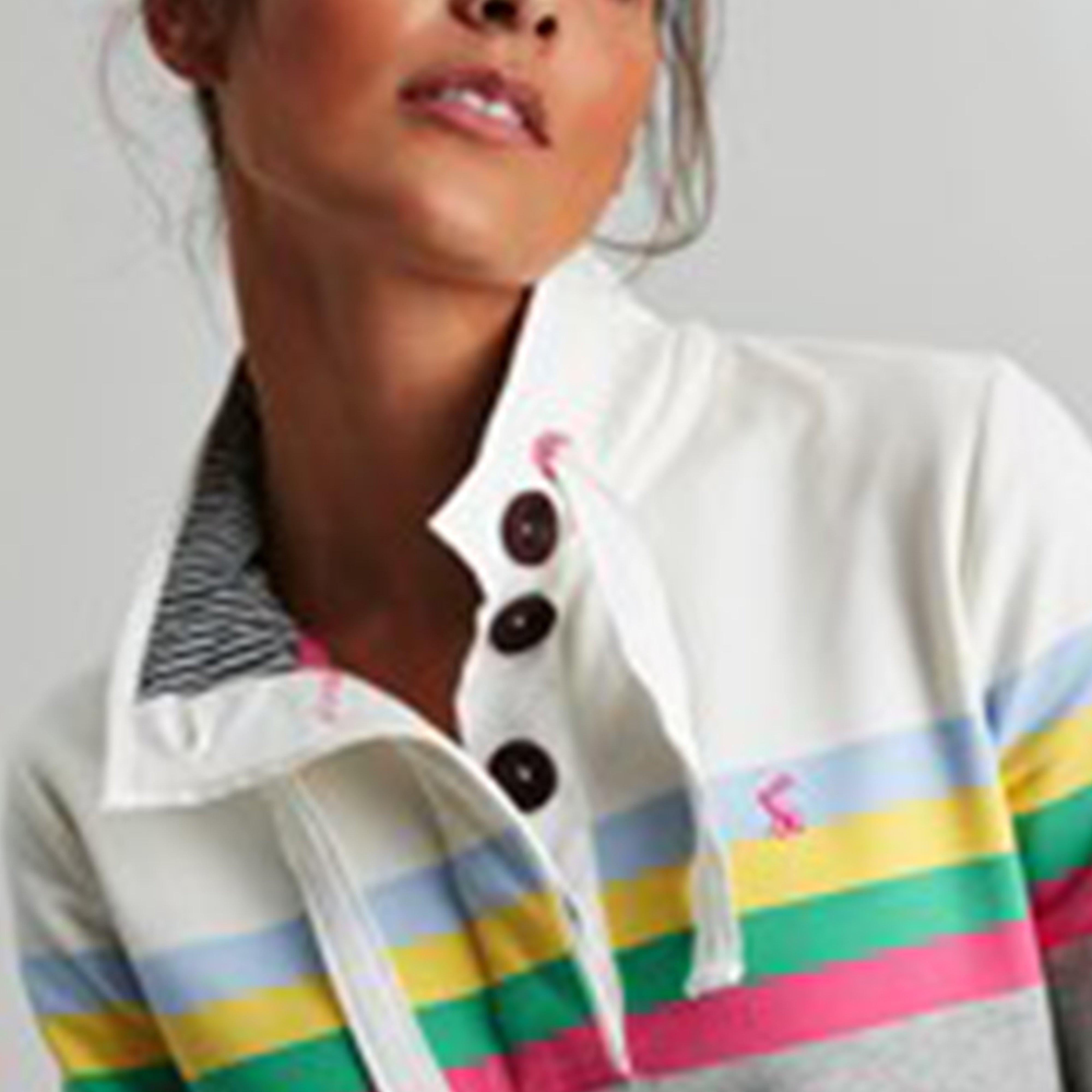 Womens Saunton Sweatshirt Grey Marl Stripe