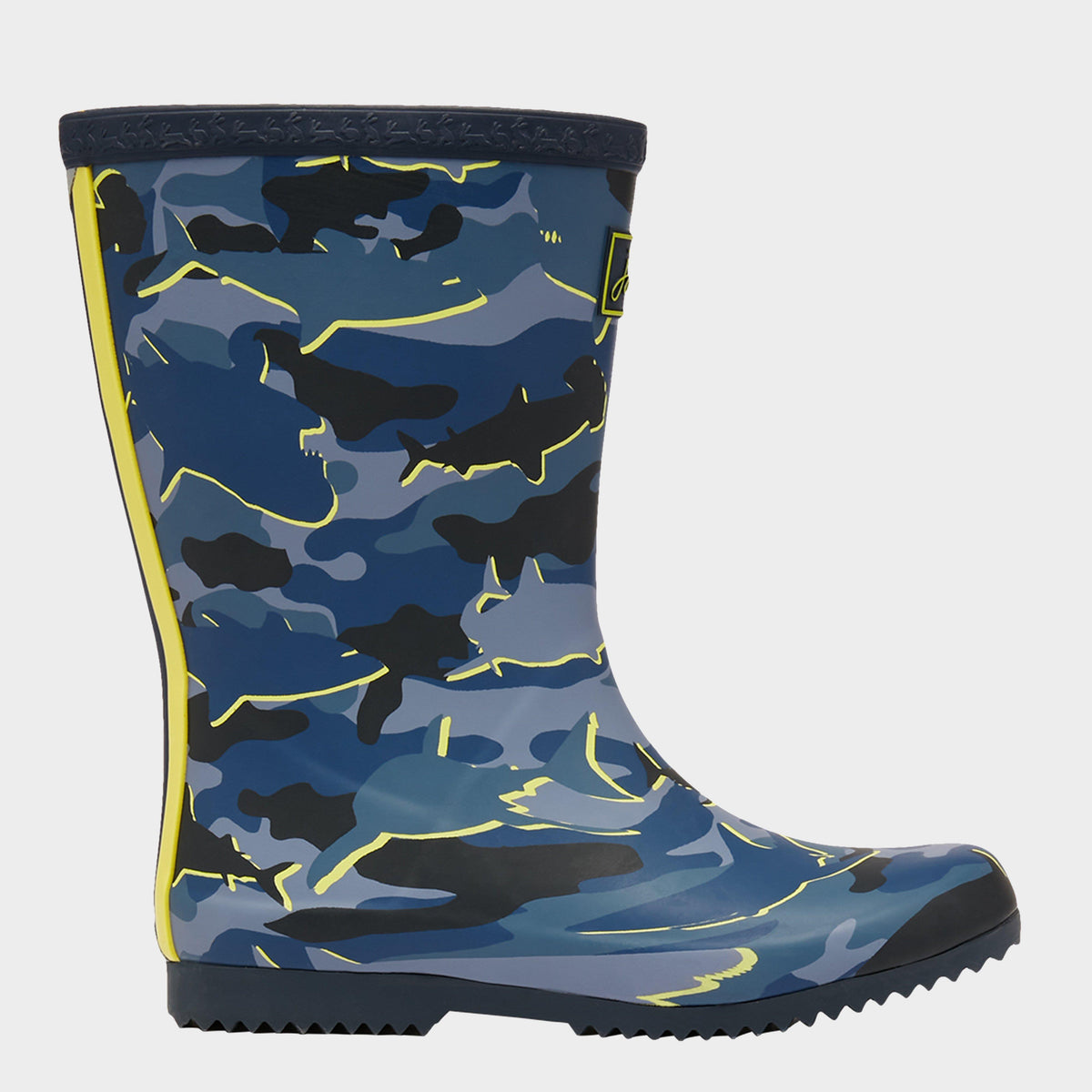 Kids' Roll Up Wellies Camo Shark