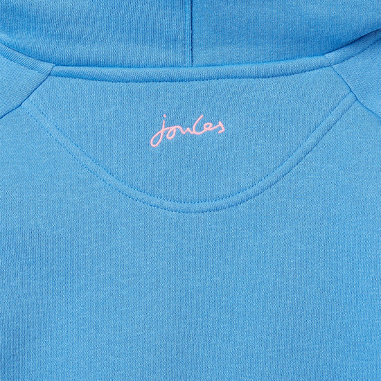 Kids Lucas Raglan Sleeve Hooded Sweatshirt Blue Weather