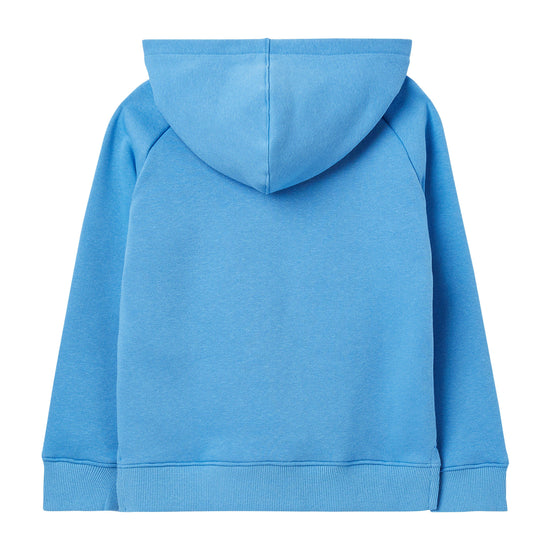 Kids Lucas Raglan Sleeve Hooded Sweatshirt Blue Weather