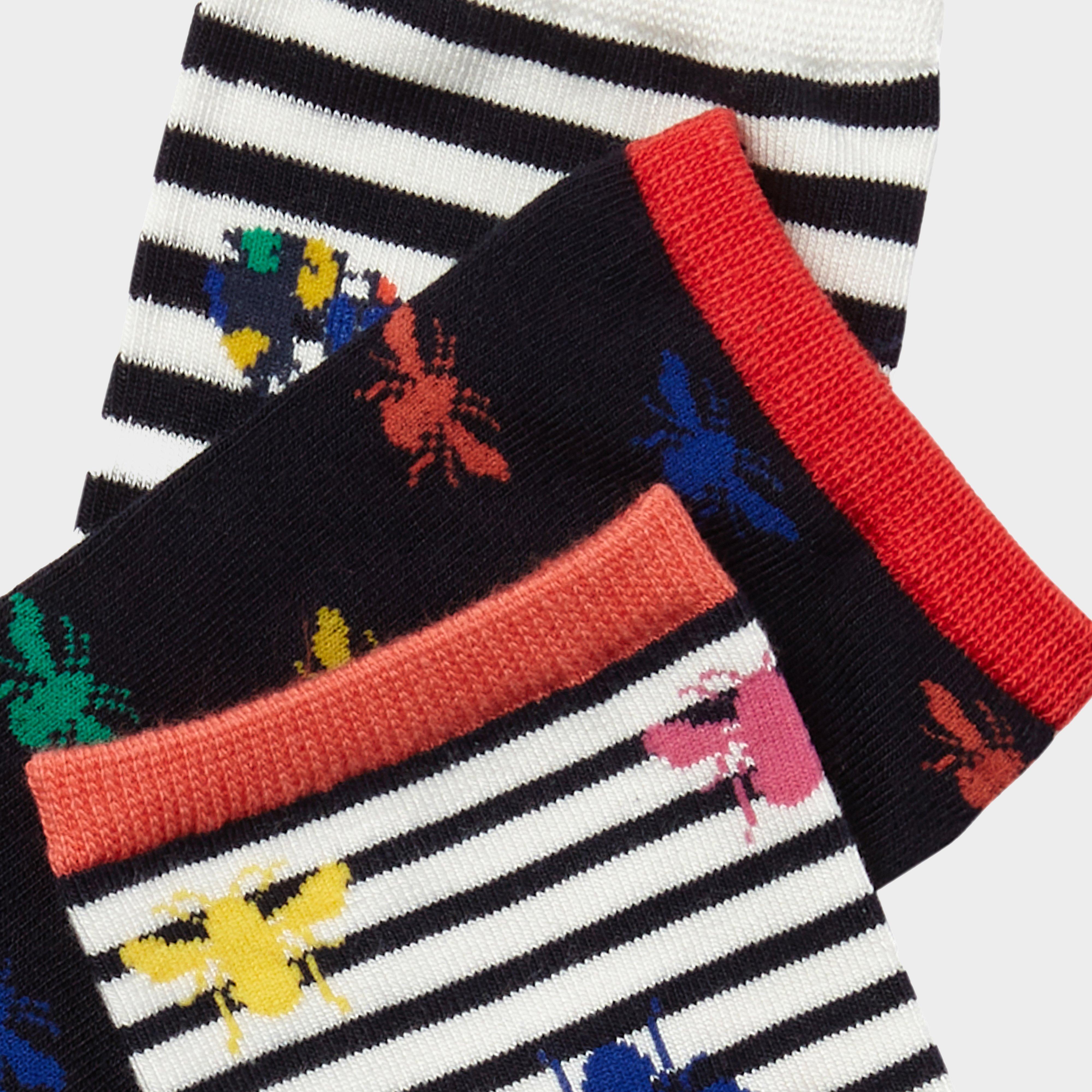 Womens Excellent Everyday Vero 3 Pack Socks Multi Bee