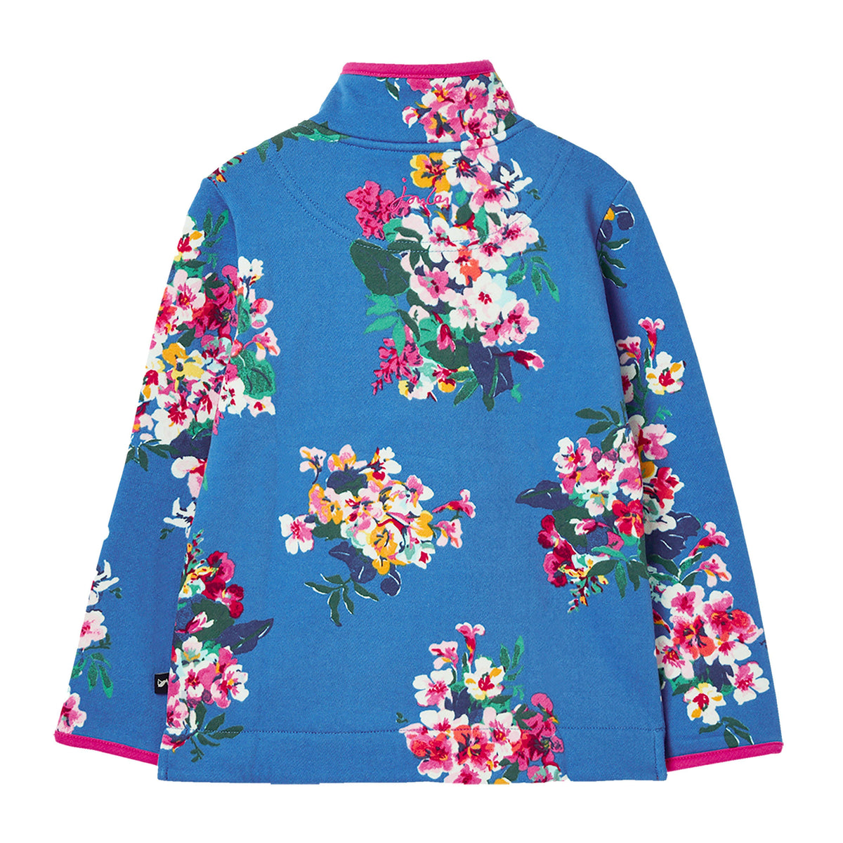 Kids Fairdale Printed 1/2 Zip Sweatshirt Blue Floral