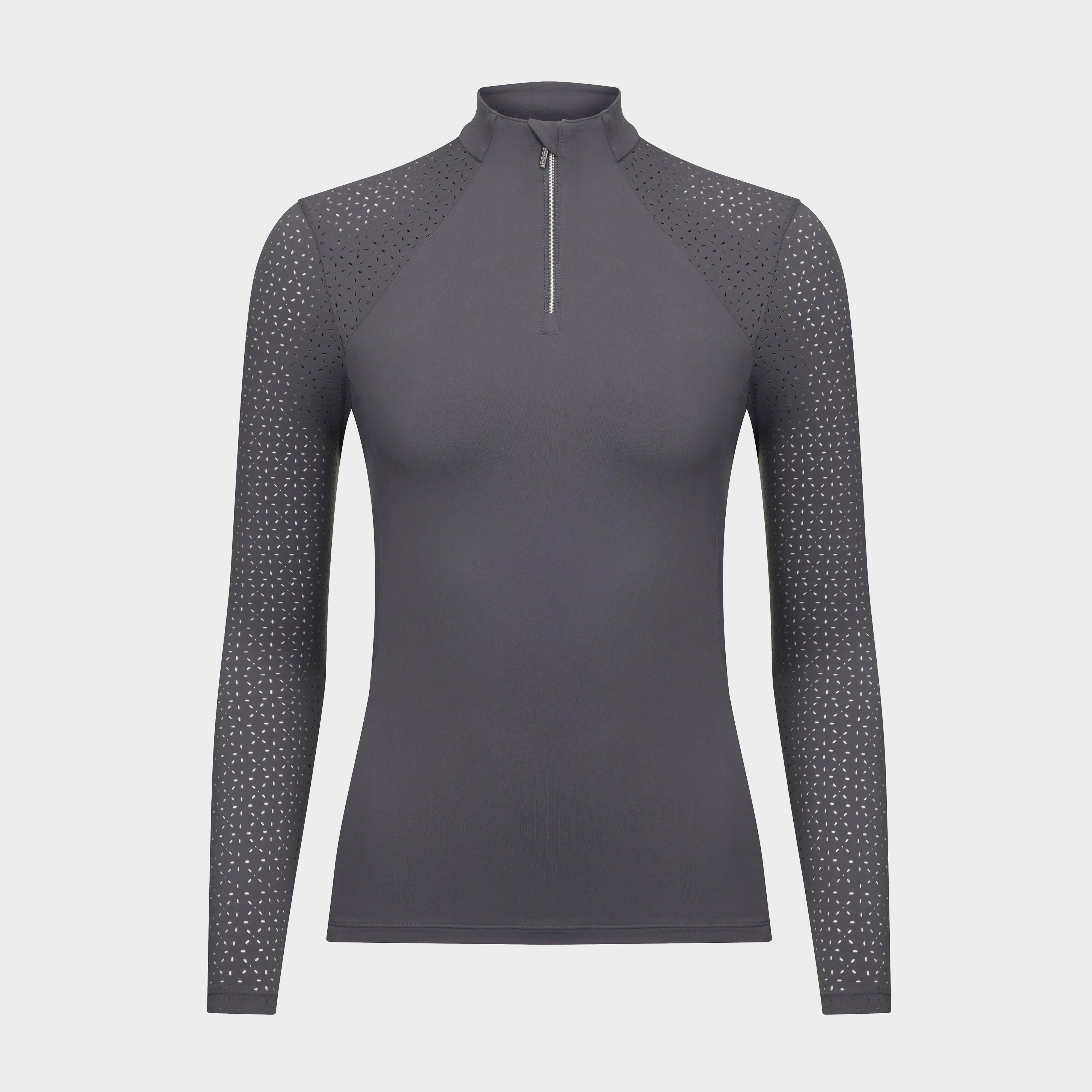 Long Sleeve Lazercut Base Layer Grey