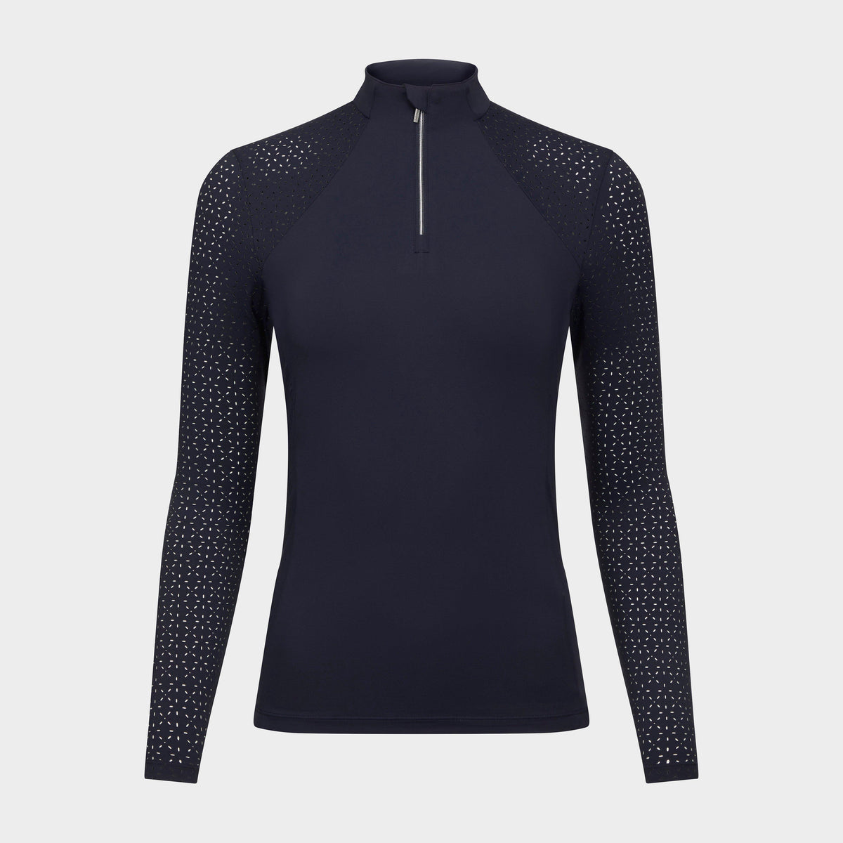 Long Sleeve Lazercut Base Layer Navy