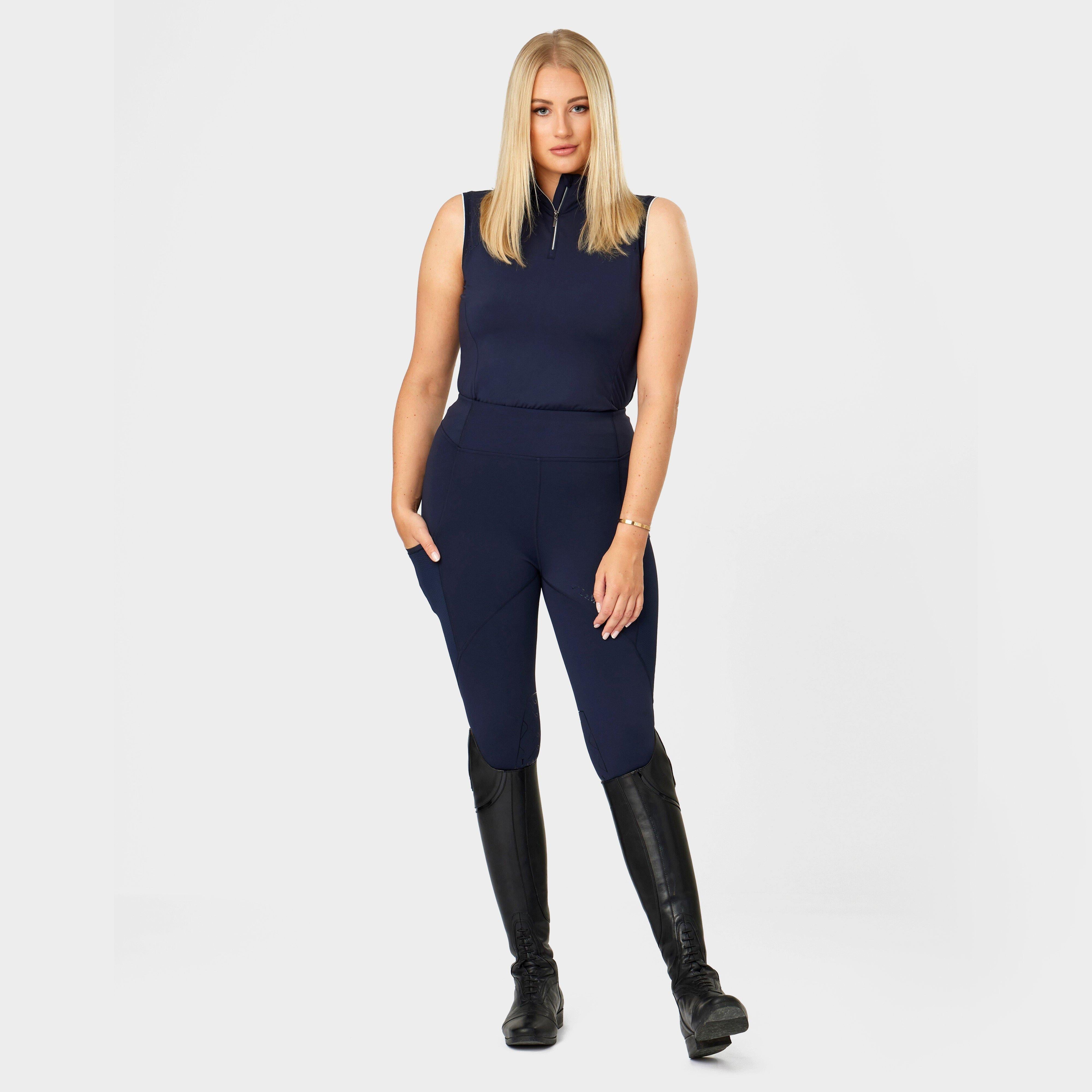 Womens Lucie Mesh Leggings Navy