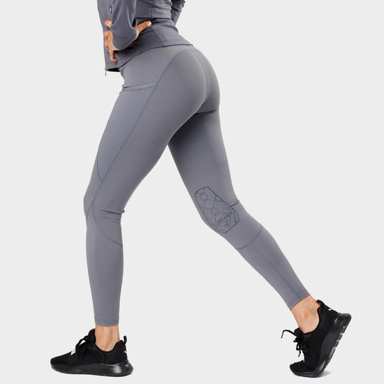 Womens Lucie Mesh Leggings Grey