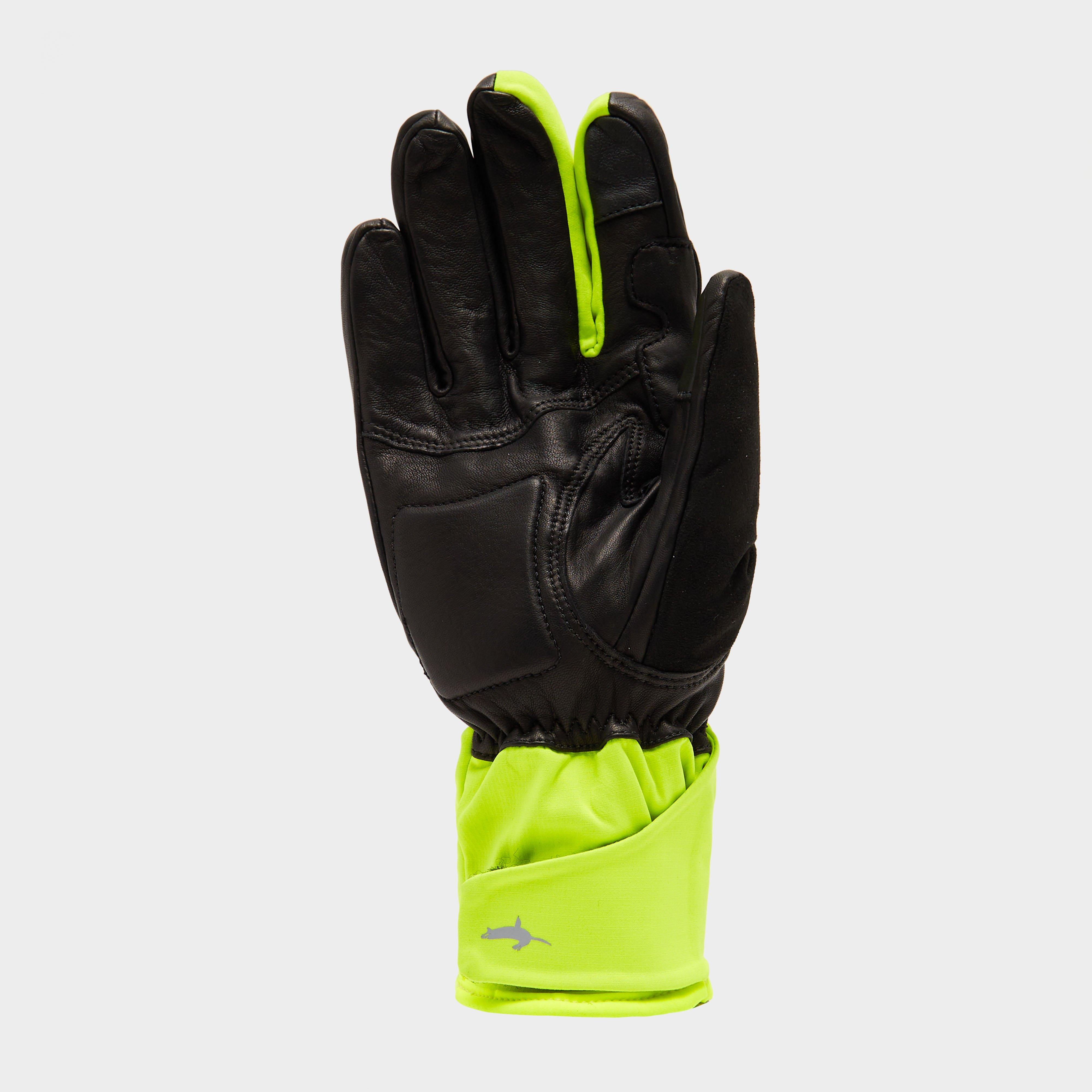 Waterproof Extreme Cold Weather Gauntlet Gloves Black/Yellow