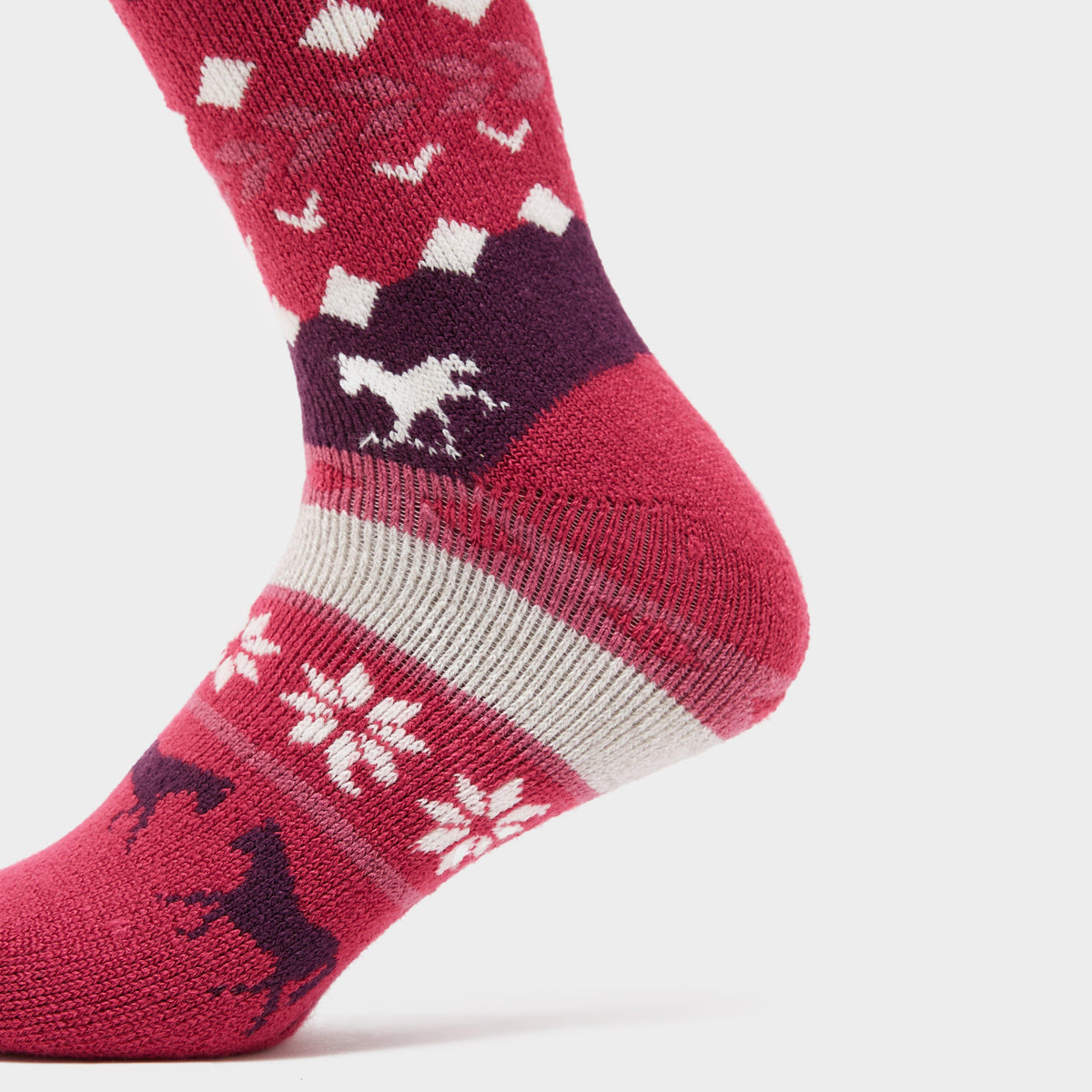 Women's Horse Fairisle Lite Long Songs Windsor Pink