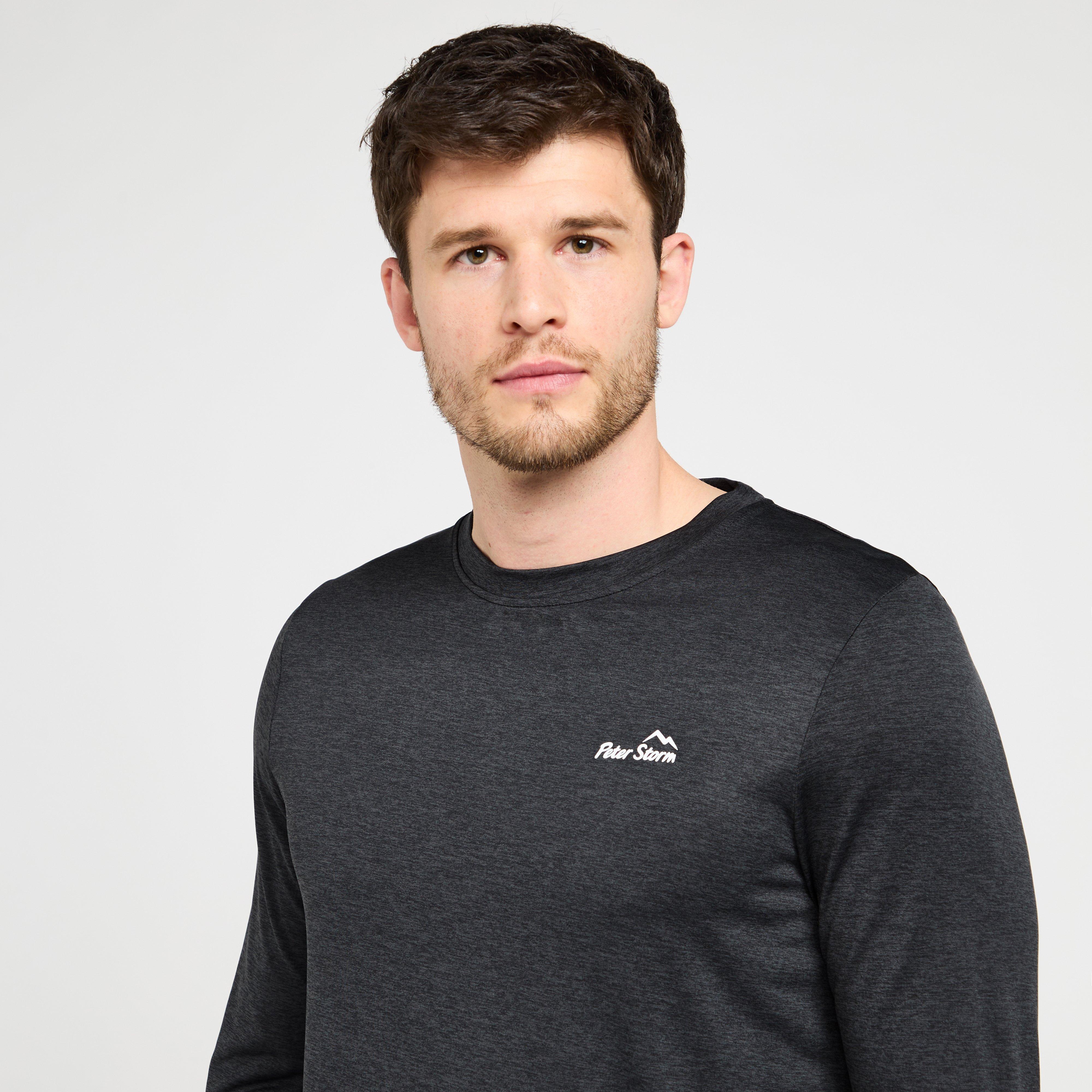 Mens Active Long Sleeve T-Shirt Black