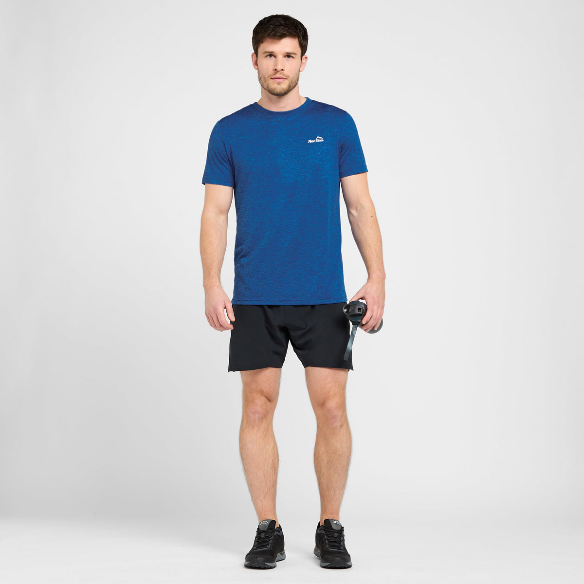 Mens Active Short Sleeve T-Shirt Blue