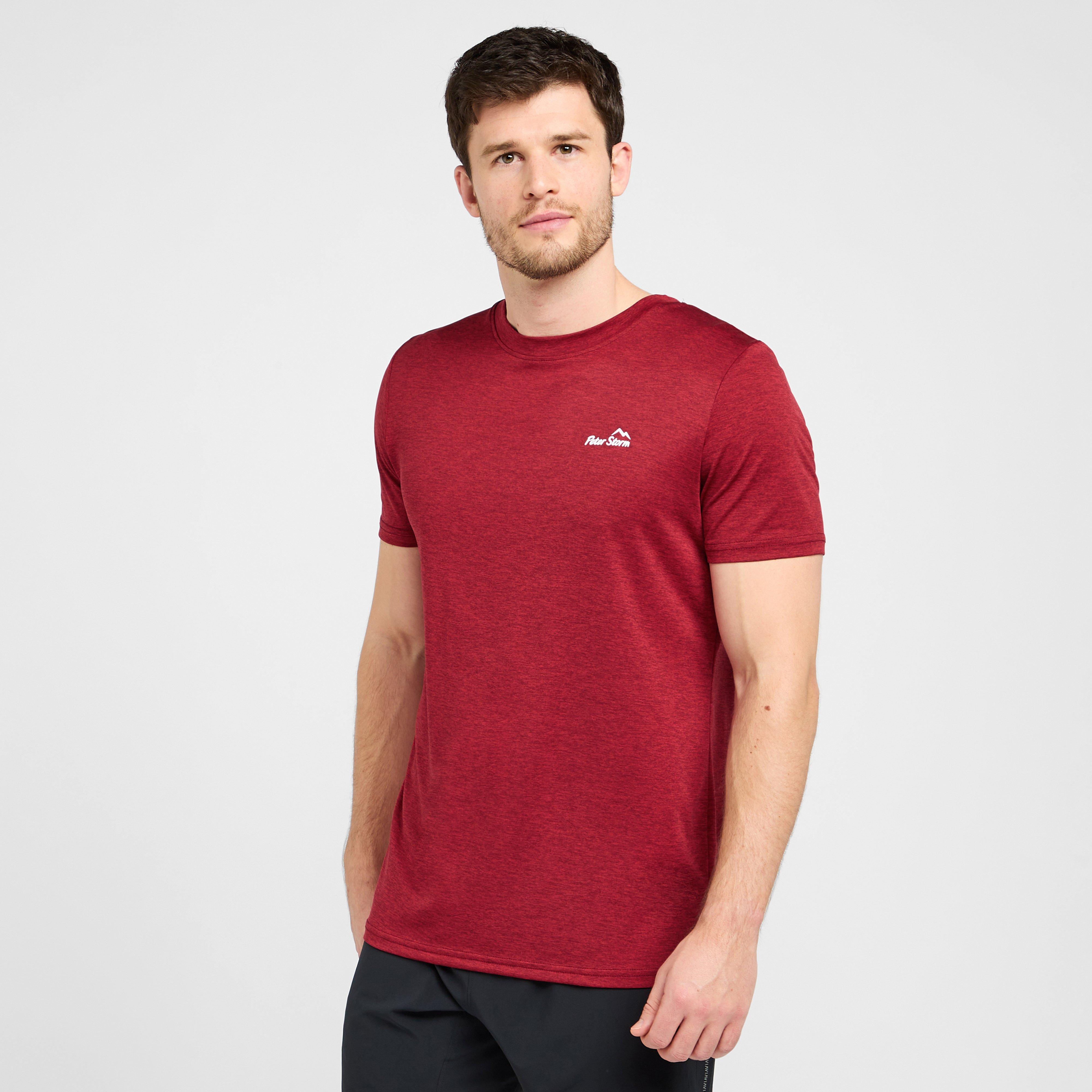 Mens Active Short Sleeve T-Shirt Red
