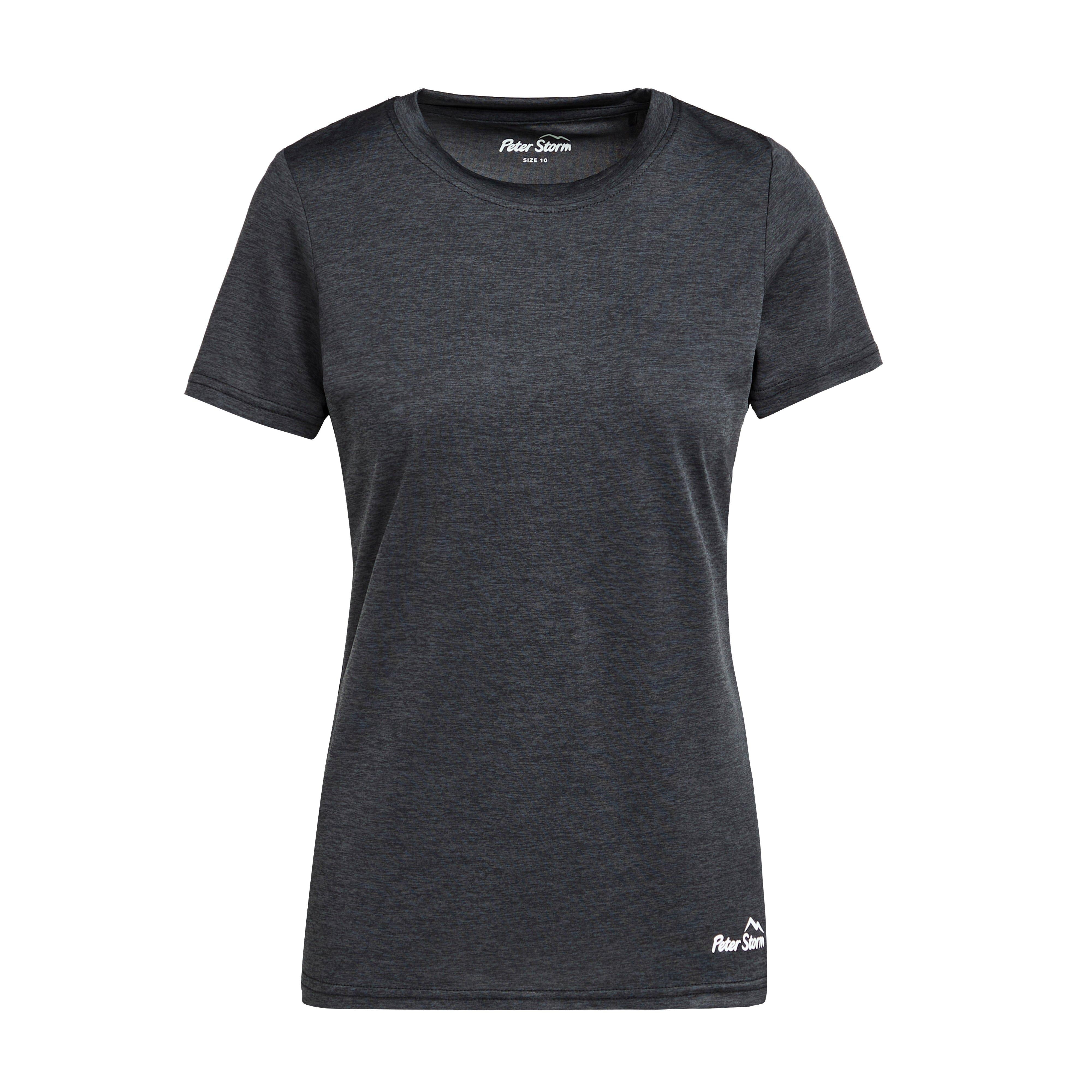 Womens Active Short Sleeve T-Shirt Black